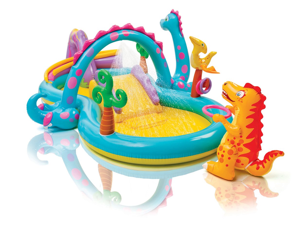 Intex Corded Electric Air Pump w/ Intex Kids Inflatable Play Center Slide