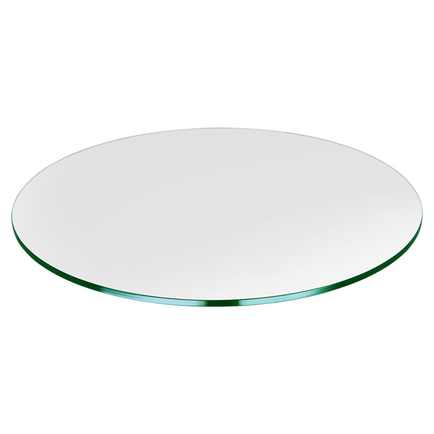 Dulles Glass 22 Inch Flat Polish 3/8 Inch Thick Tempered Glass Table Top (Used)