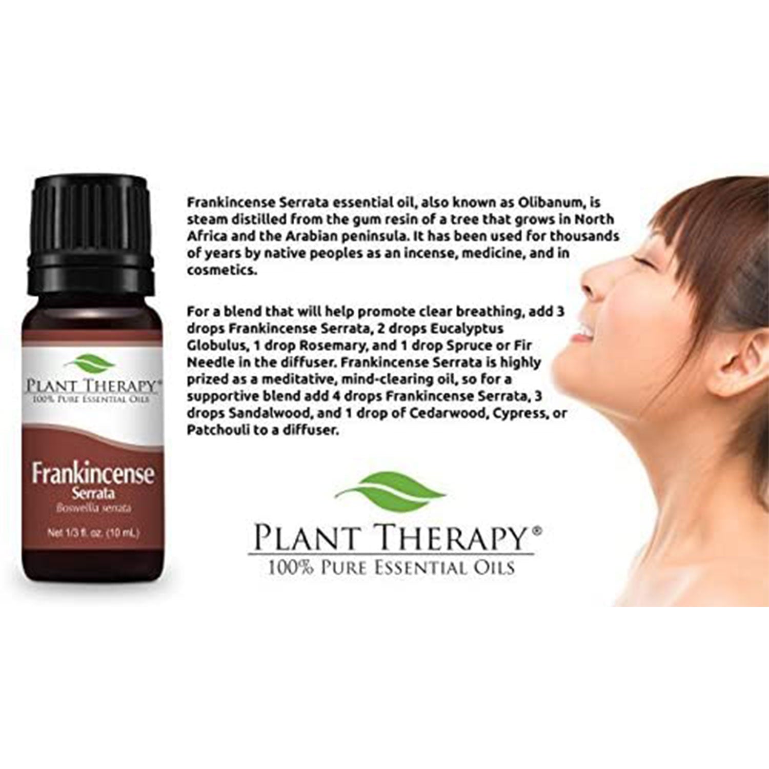 Plant Therapy Diffusible Essential Oil, 3.3 Oz, Organic Frankincense Serrata - VMInnovations
