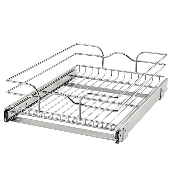 Rev-A-Shelf Pullout Basket Organizer for Kitchen or Vanity Cabinets, 15 x 20 In, 5WB1-1520CR-1