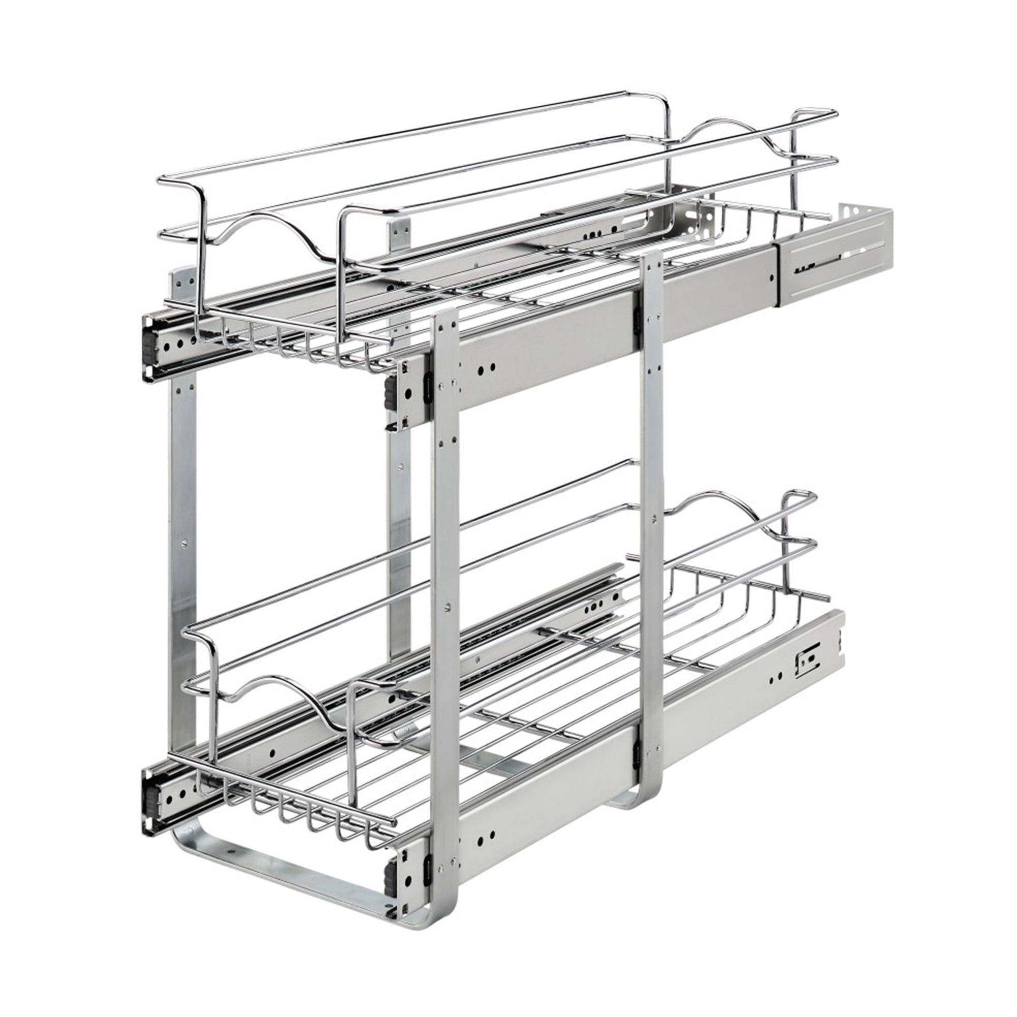 Rev-A-Shelf 9" x 22" 2-Tier Cabinet Pull Out Wire Basket, Chrome (Refurbished)