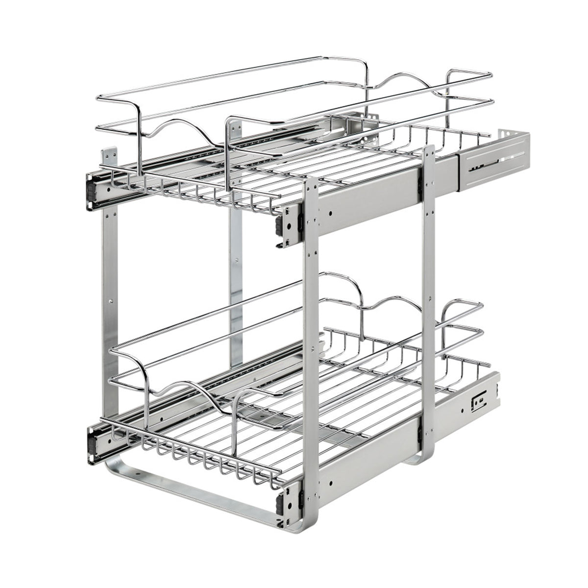 Rev-A-Shelf 5WB2-1218CR-1 12"x18" 2-Tier Storage Wire Basket, Chrome (Open Box)