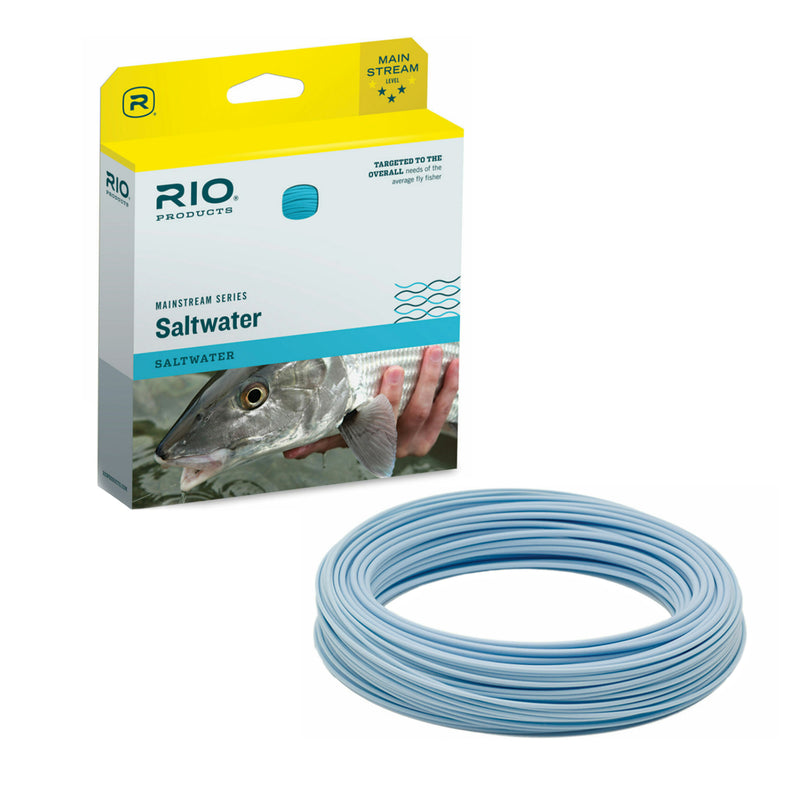 RIO Products WF7F Mainstream Series Casting Line for Saltwater Fly Fishing, Blue