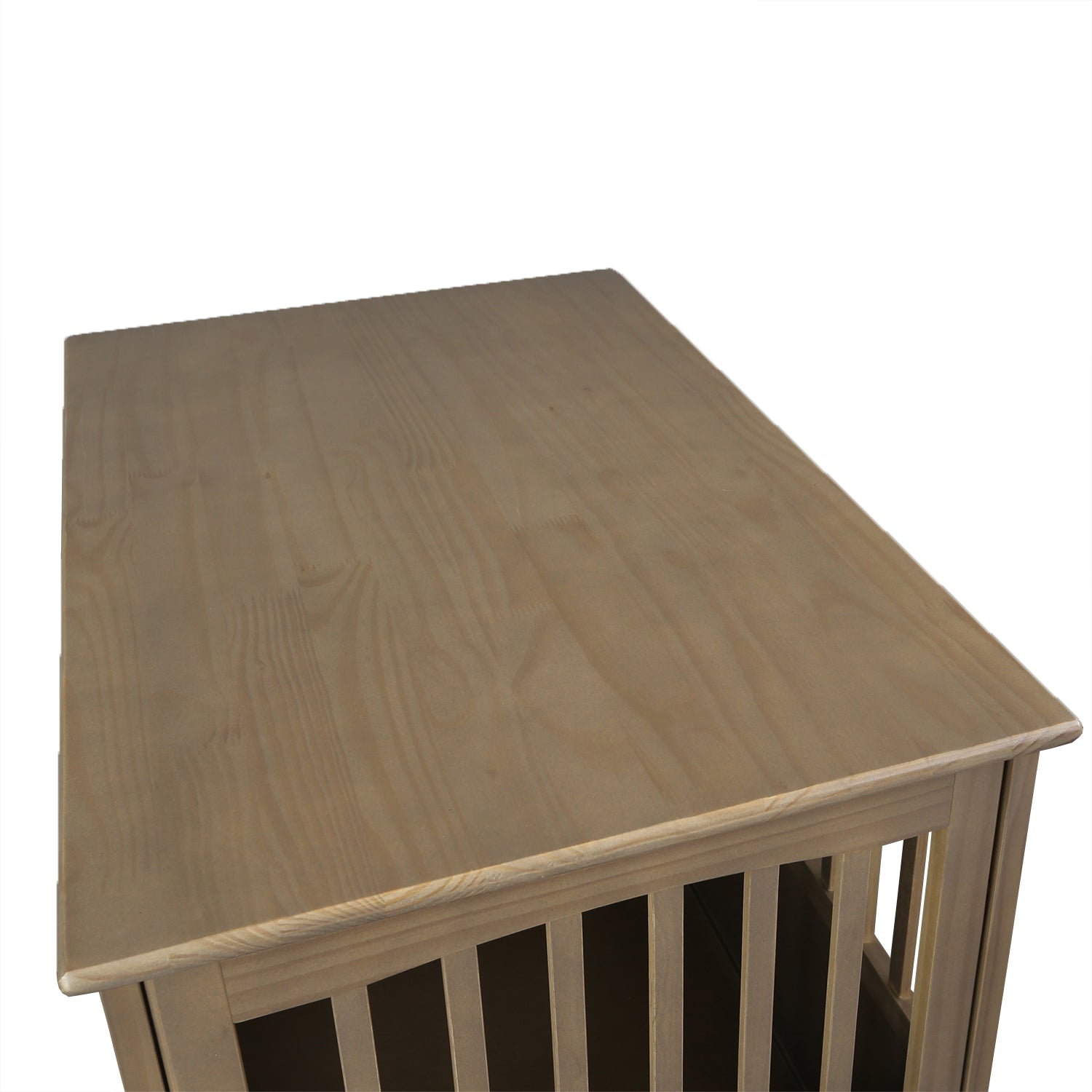 Casual Home Wooden Pet Crate Dog House End Table Night Stand, Taupe Gray (Used)