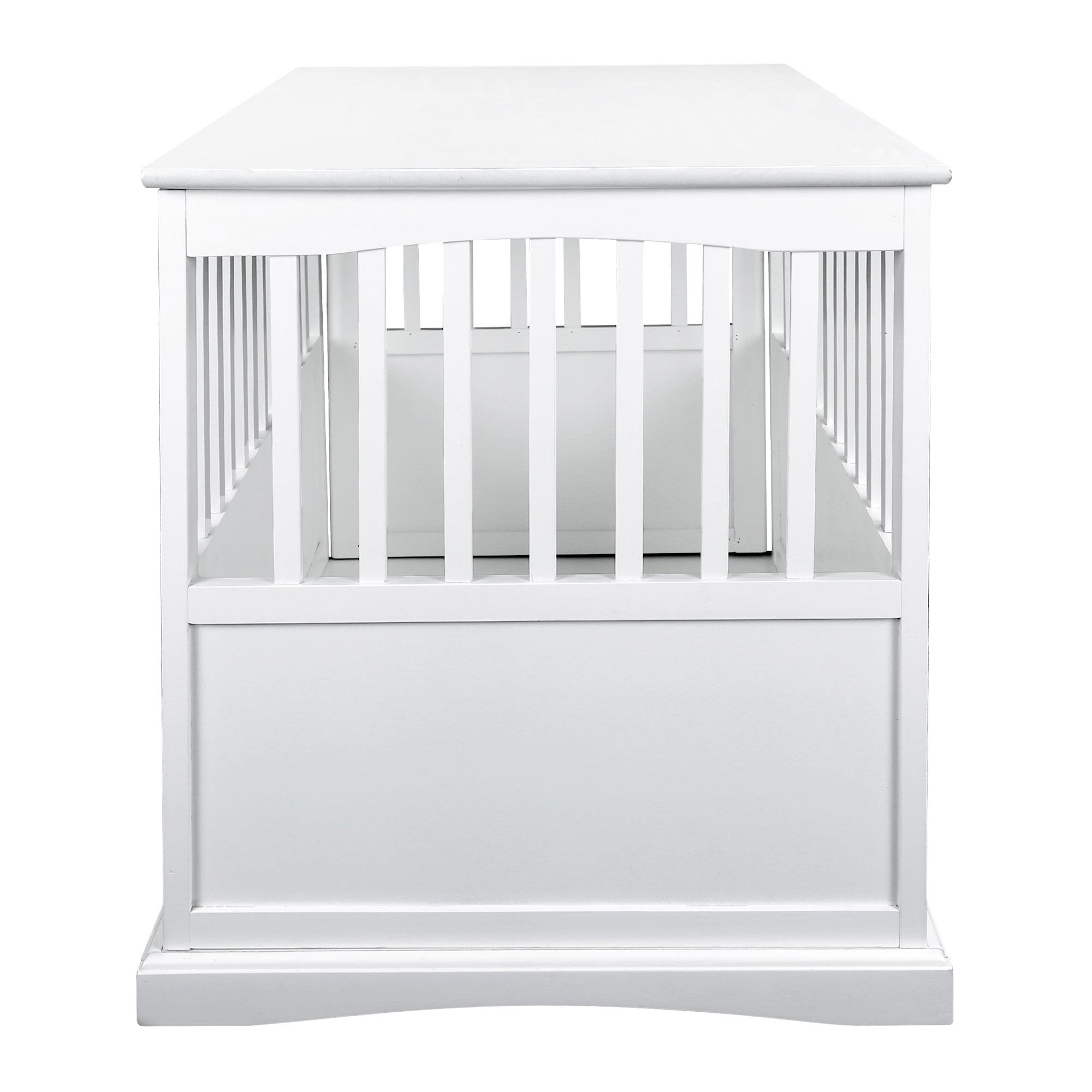 Casual Home White Wooden Pet Crate End Table 27.75 Inches High (Open Box) - VMInnovations
