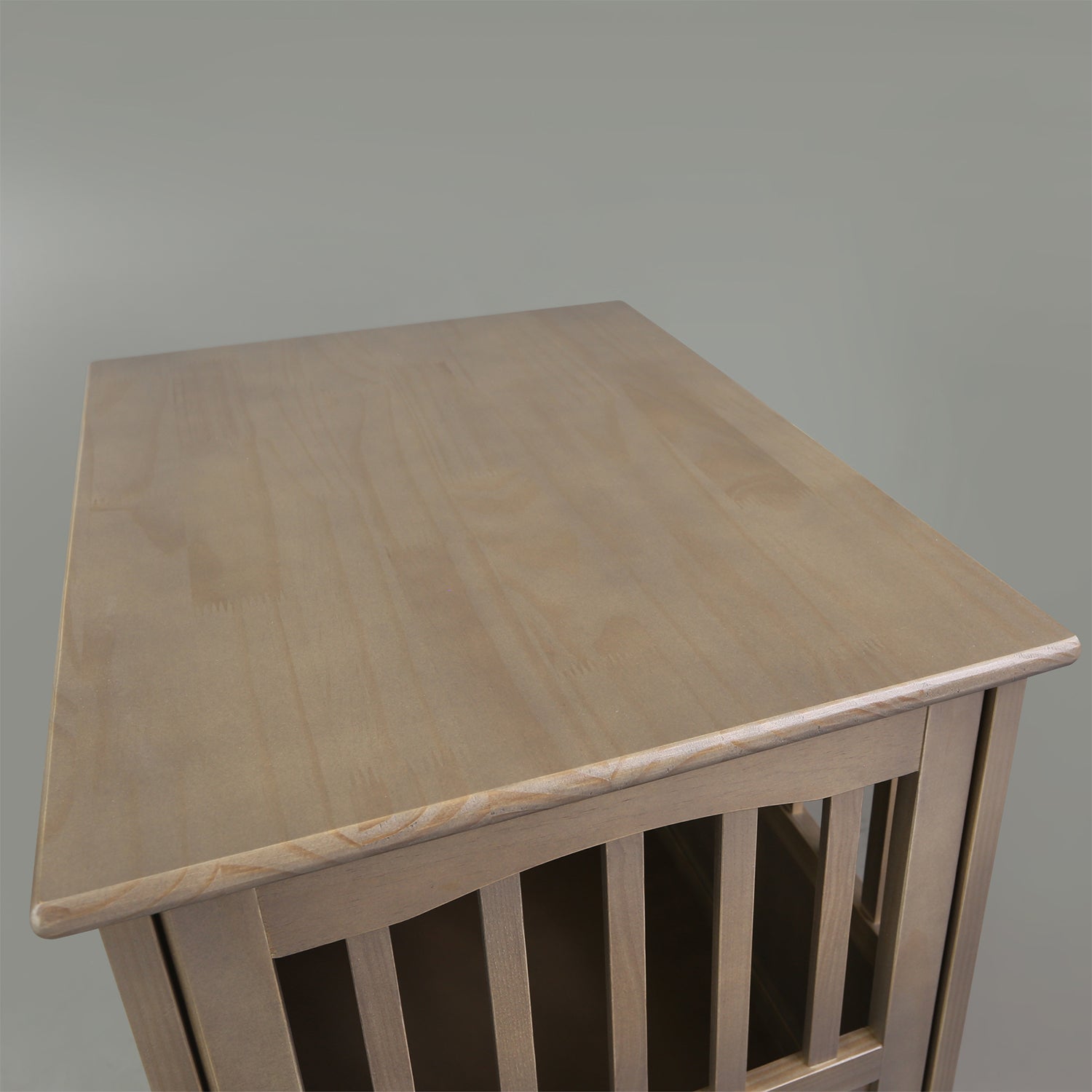 Casual Home Wooden Pet Crate Dog House End Table Night Stand,Gray (Open Box) - VMInnovations