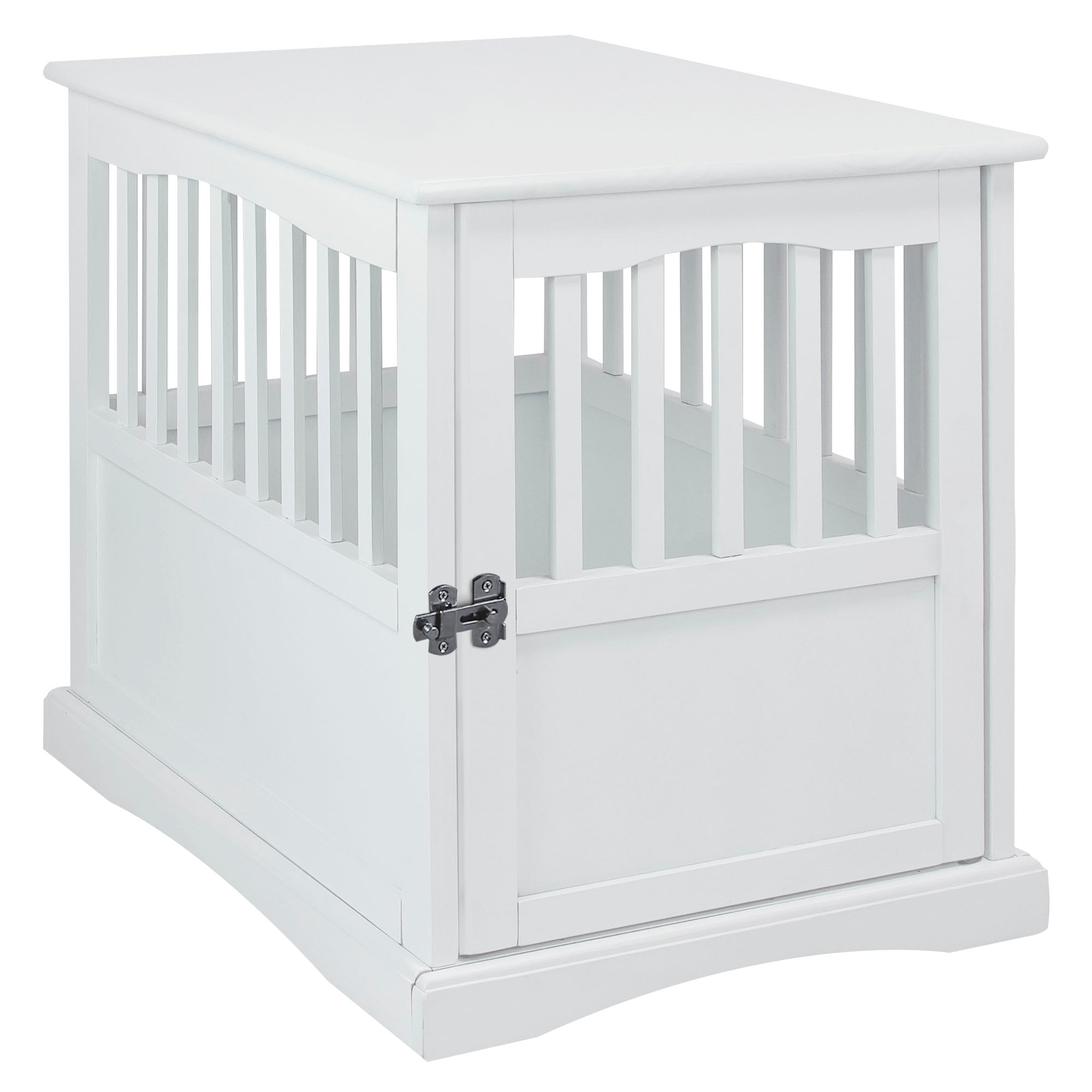 Casual Home Solid Wood Lockable Gate Door Pet Crate, End Side Table (For Parts) - VMInnovations