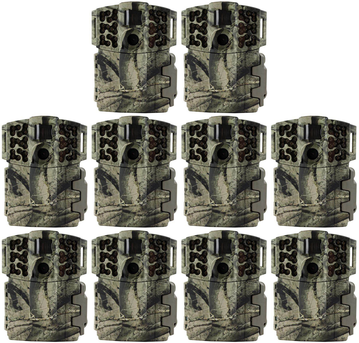 Moultrie Game Spy M990i 10 MP No Glow Invisible Infrared Trail Camera (10 Pack)