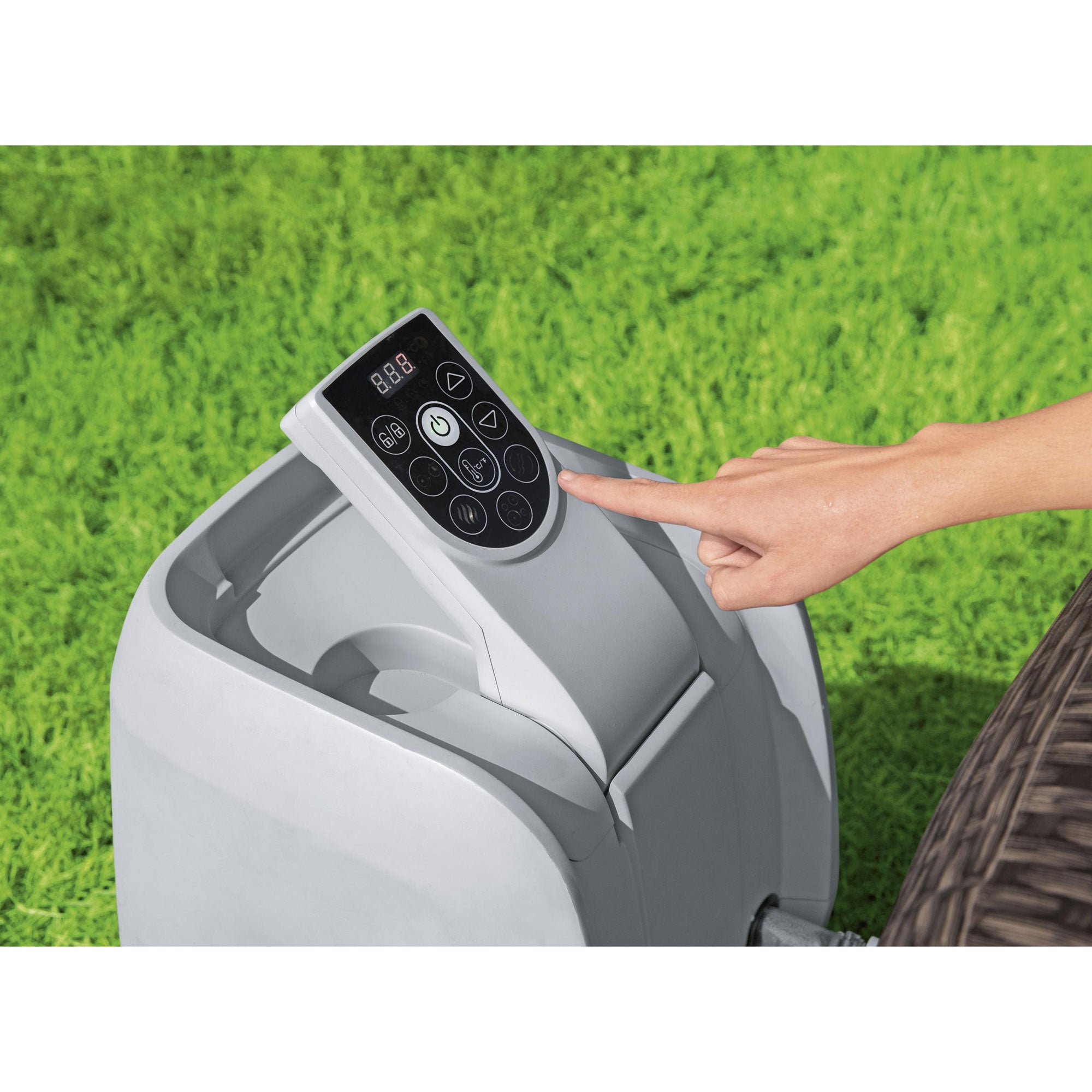 Bestway SaluSpa St Moritz AirJet Hot Tub and 2 PureSpa Cup Holder Trays
