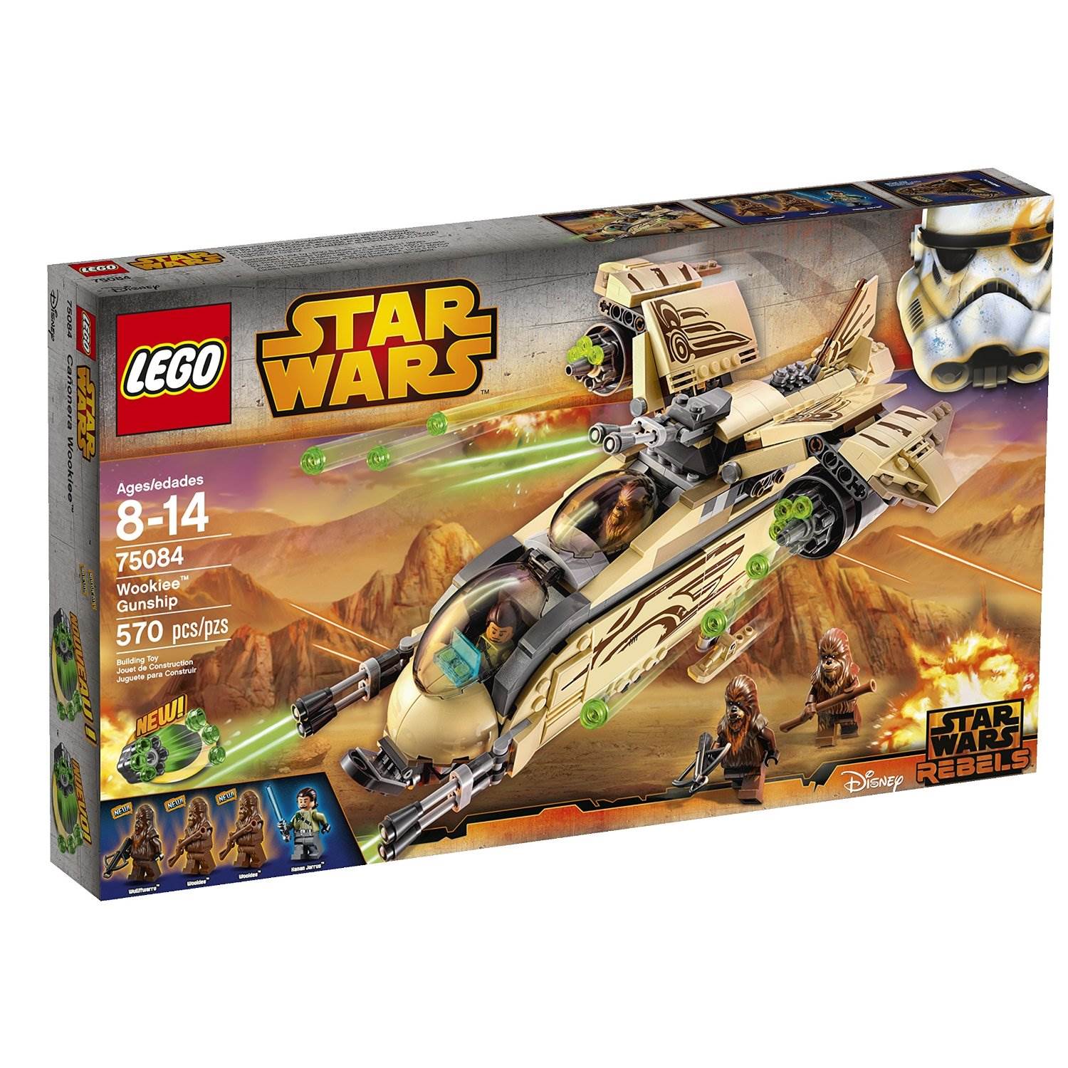 LEGO® Star Wars™ Wookiee Gunship 570 Piece Building Playset | 75084 - Open Box