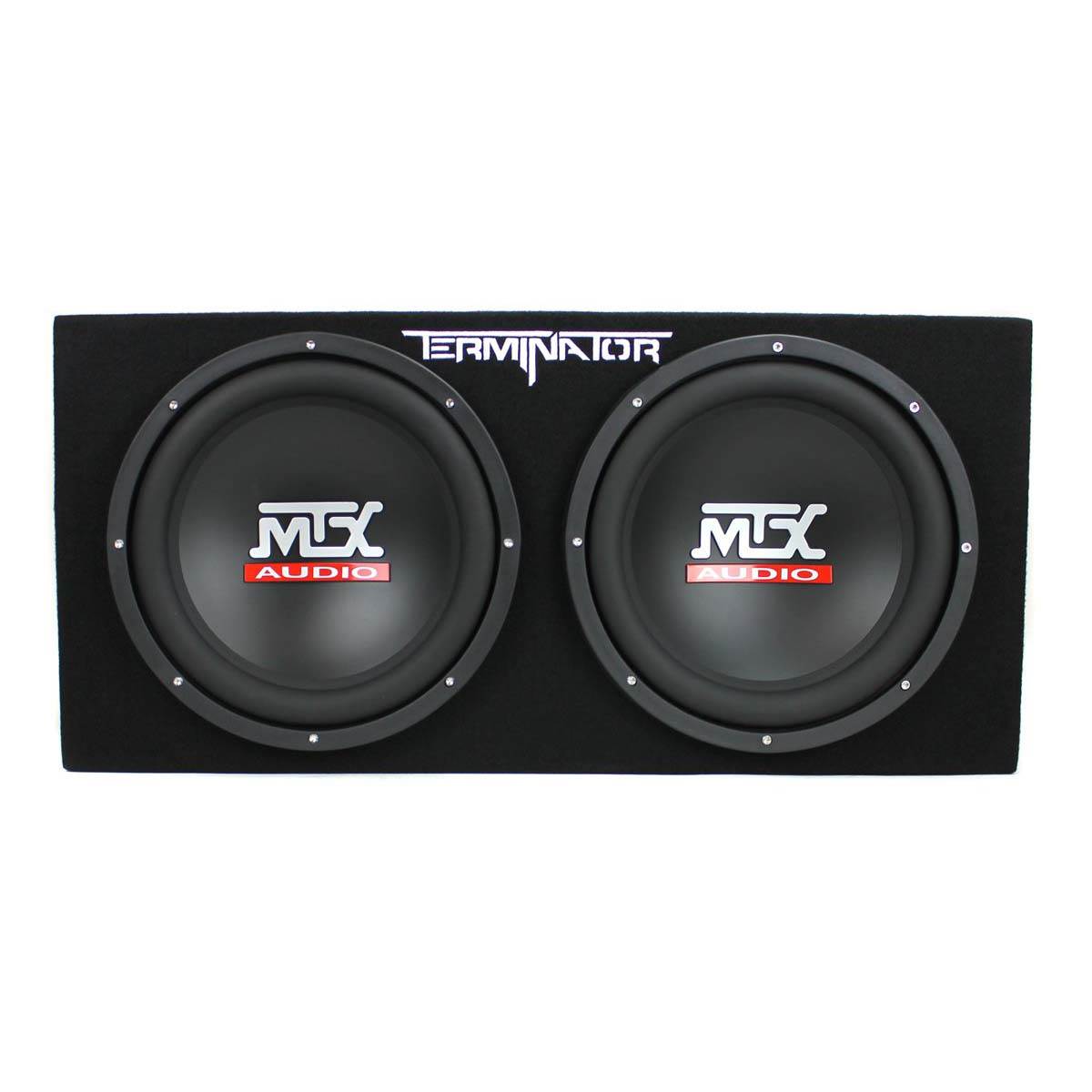 MTX TNE212D 12" 1200W Dual Loaded Car Subwoofer and Boss 1100W Amplifier w/ Kit - VMInnovations