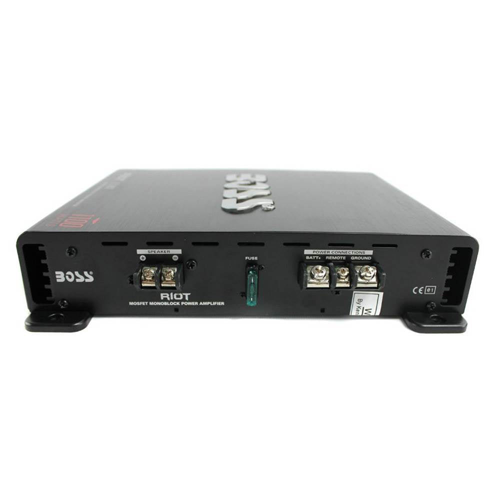 MTX TNE212D 12" 1200W Dual Loaded Car Subwoofer and Boss 1100W Amplifier w/ Kit - VMInnovations