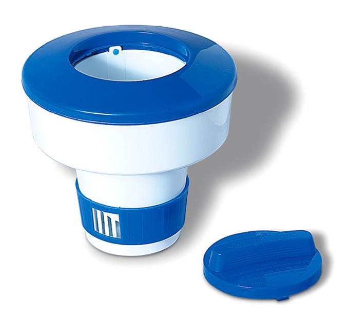 Pool Solutions 50 lbs Bucket 3" Pool/Spa Chlorine Tablets + Adjustable Dispenser