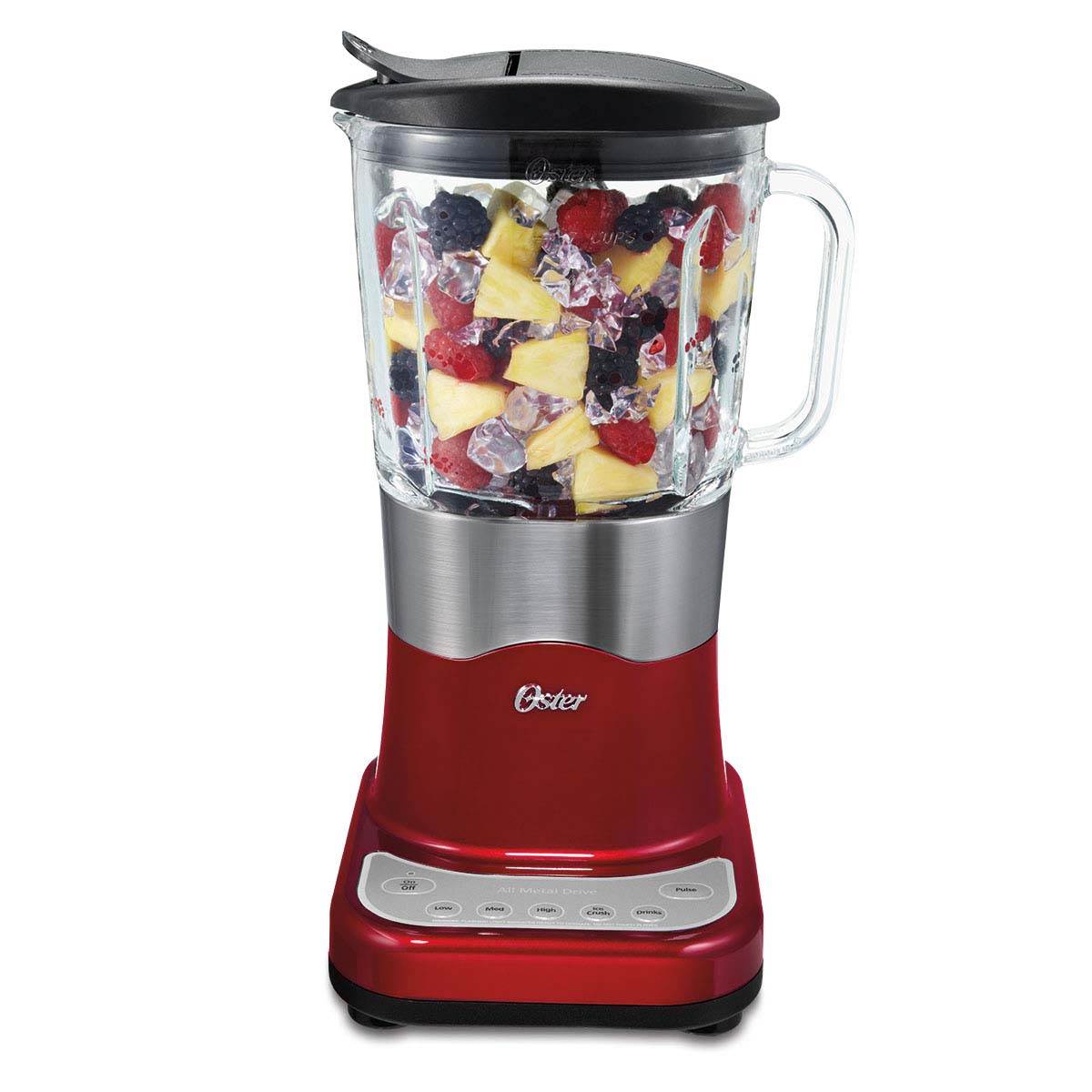 Oster BLSTDG-R00 Liquefy 200 6 Speed 450 Watt Blender - Metallic Red - Open Box