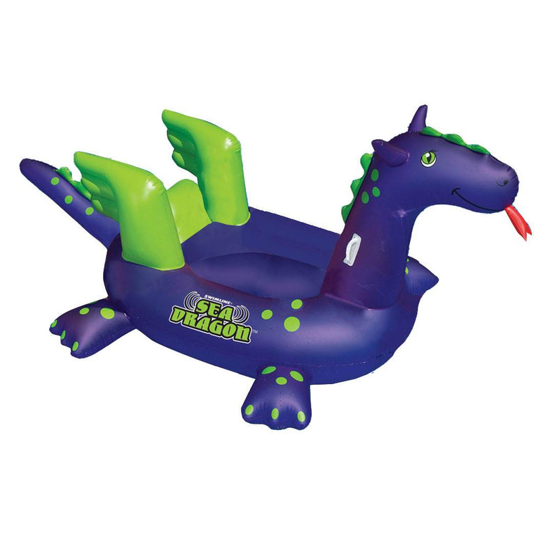 Swimline 90625 Pool Kids Giant Sea Dragon Inflatable Float Toy w/ 110V Air Pump - VMInnovations