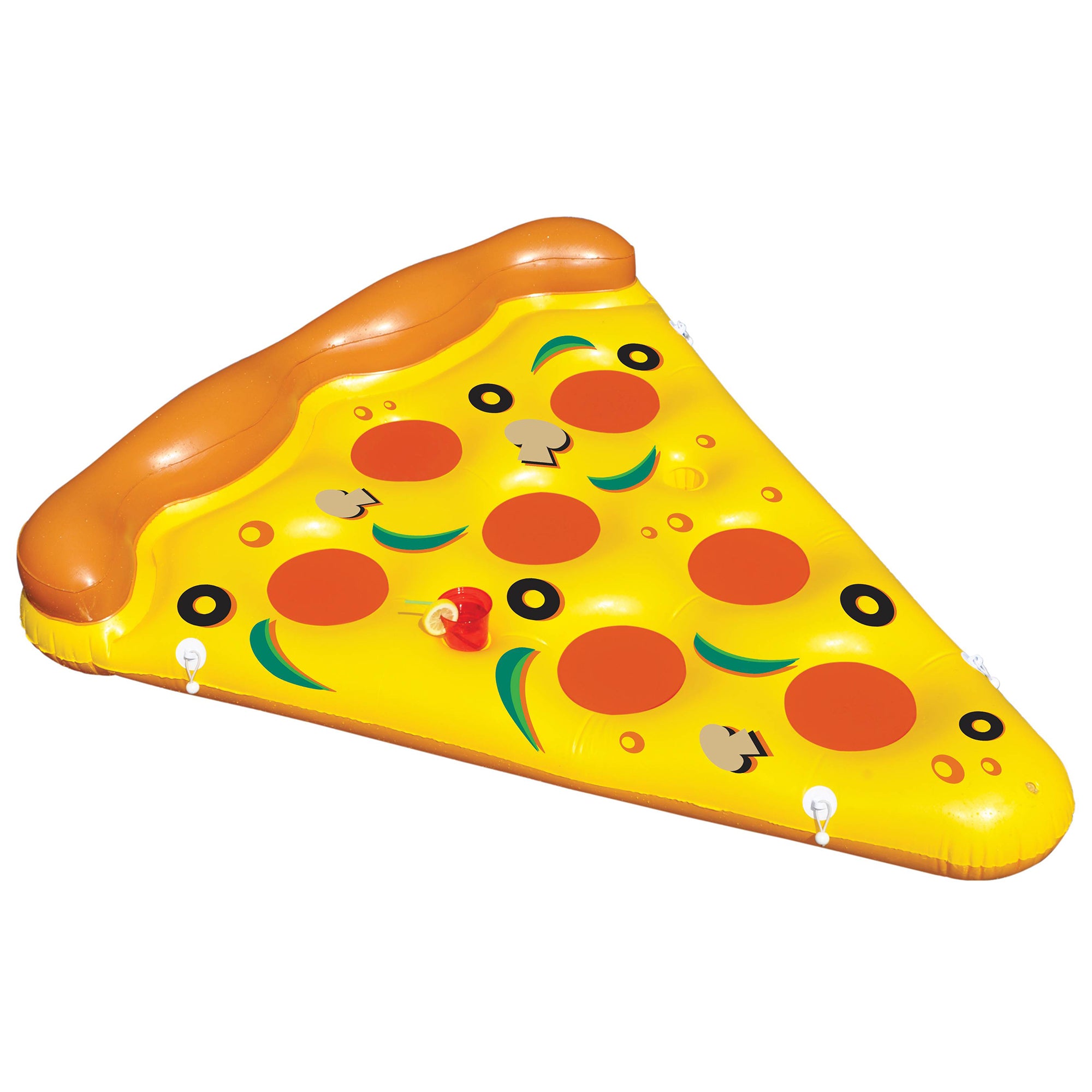 NEW Swimline 90645 Pool Inflatable Pizza Slice Float Raft Water w/ 110V Air Pump