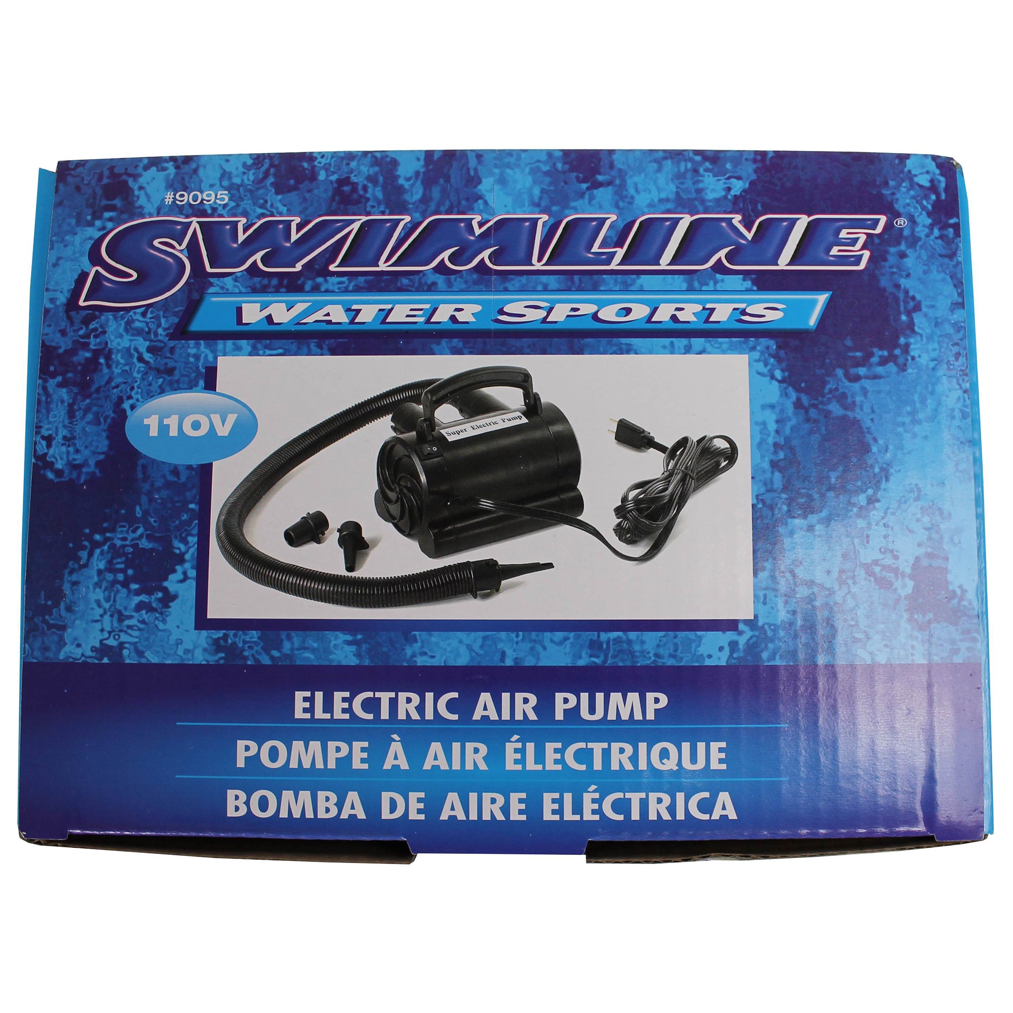 Swimline 9078 Pool UFO Squirter Inflatable Lounge Chair w/ 110V Air Pump