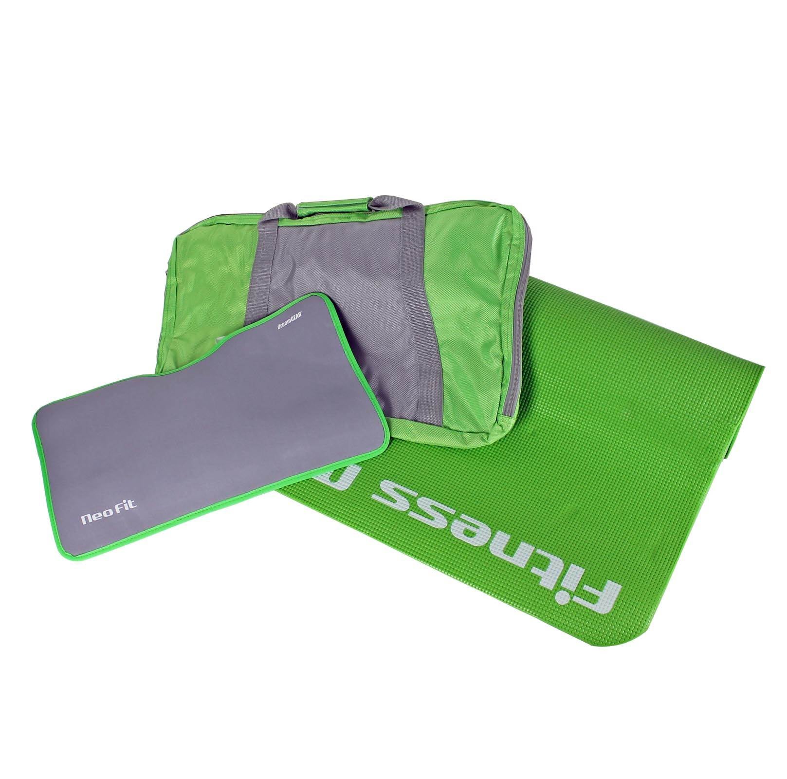 dreamGEAR Yoga Mat 3-in-1 Fitness Bundle w/ Neo Fit & Wii Fit Bag - Open Box