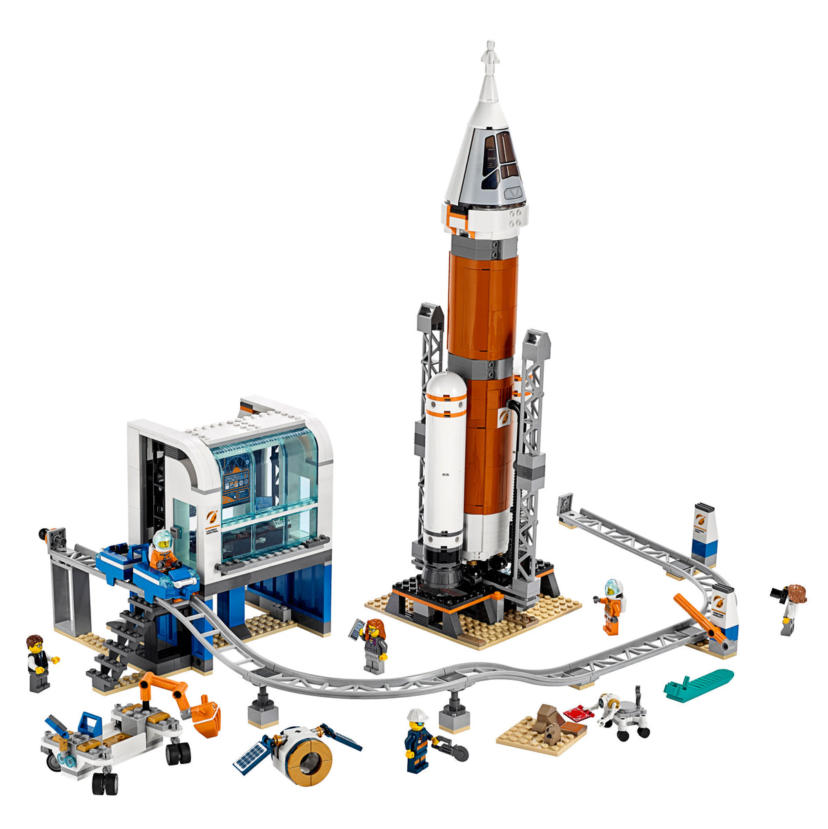 LEGO City Deep Space Rocket & Launch Control 837 Piece Building Set (Open Box)