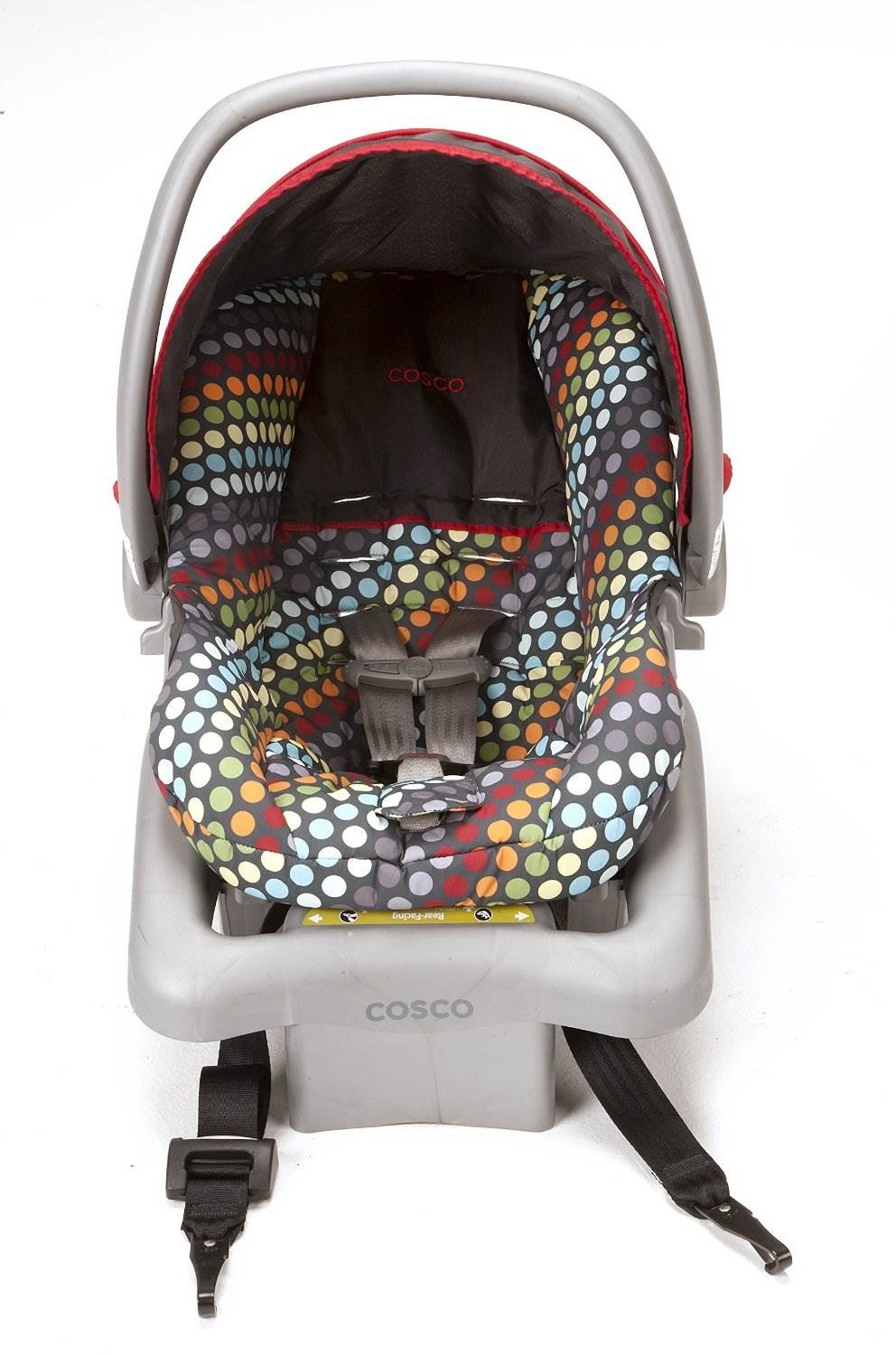 Cosco Light N Comfy DX Baby Infant Car Seat - Rainbow Dots | IC207DCD - Open Box