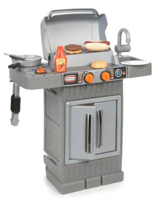 Little Tikes Cook 'n Grow BBQ Grill with Cooking Accessories and Food (Open Box)