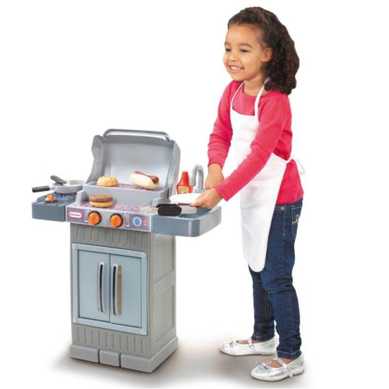 Little Tikes Cook 'n Grow BBQ Grill with Cooking Accessories and Food (Open Box)