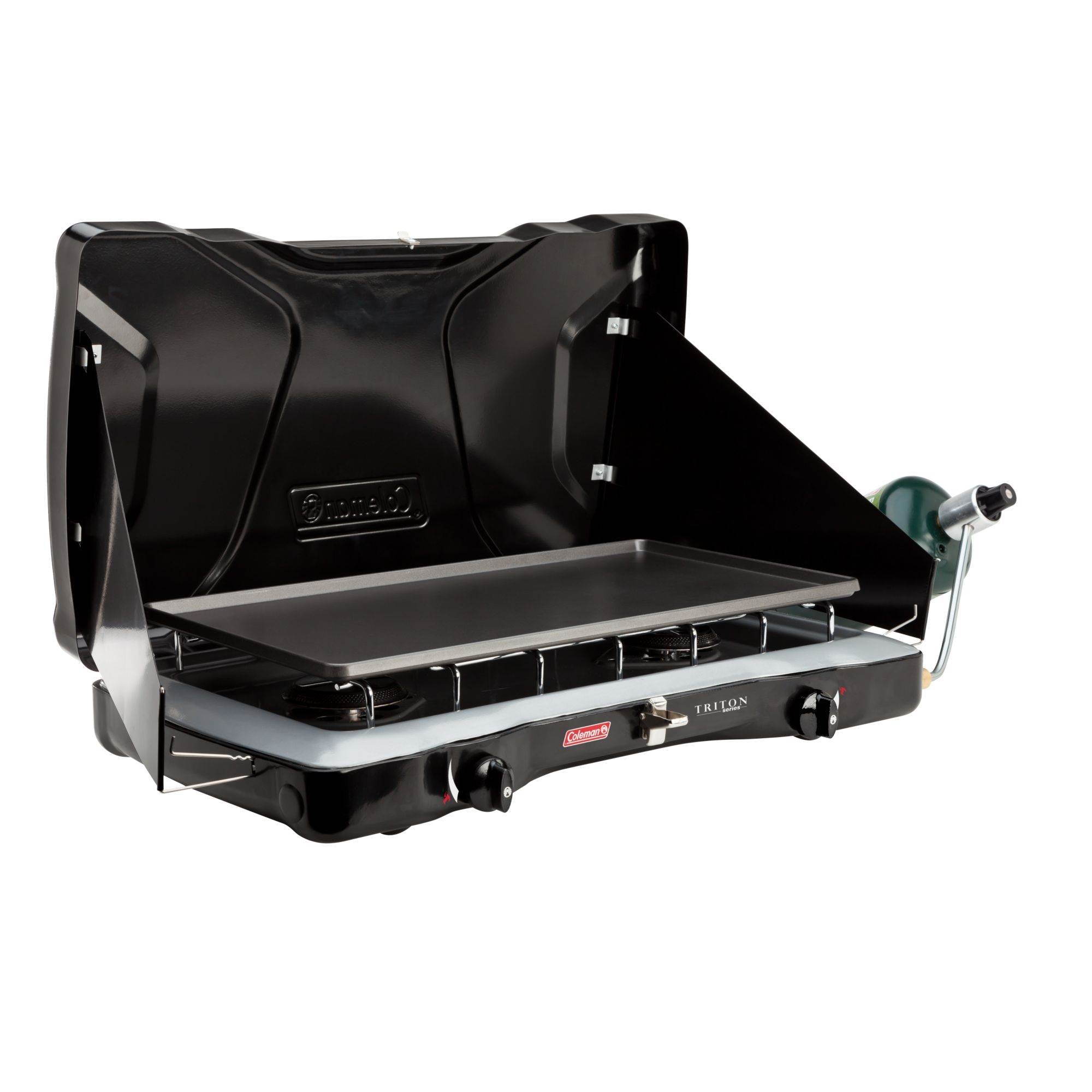 Coleman Triton 2-Burner Propane Portable Tabletop Camping Stove (Open Box)