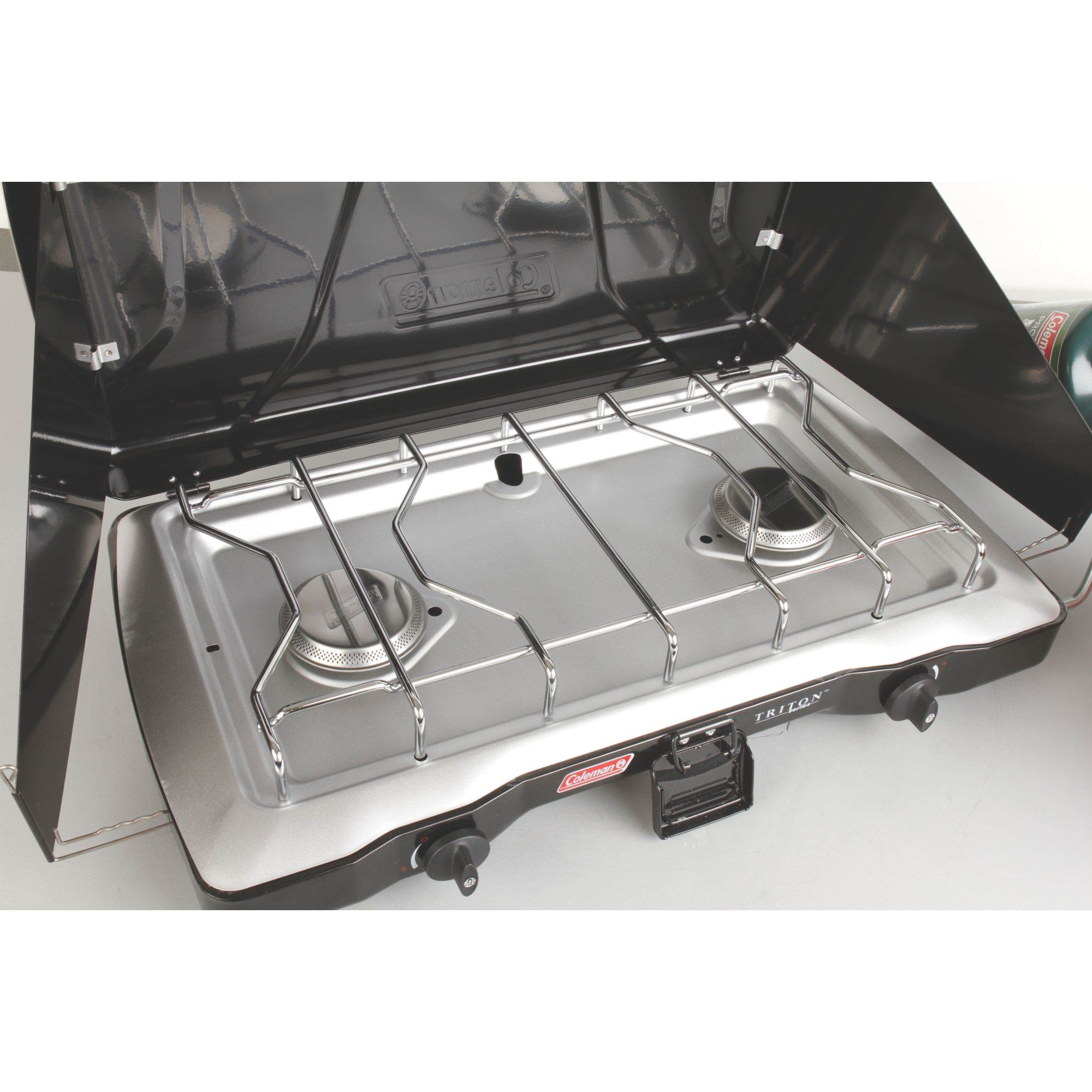 Coleman Triton 2-Burner Propane Portable Tabletop Camping Stove (Open Box)