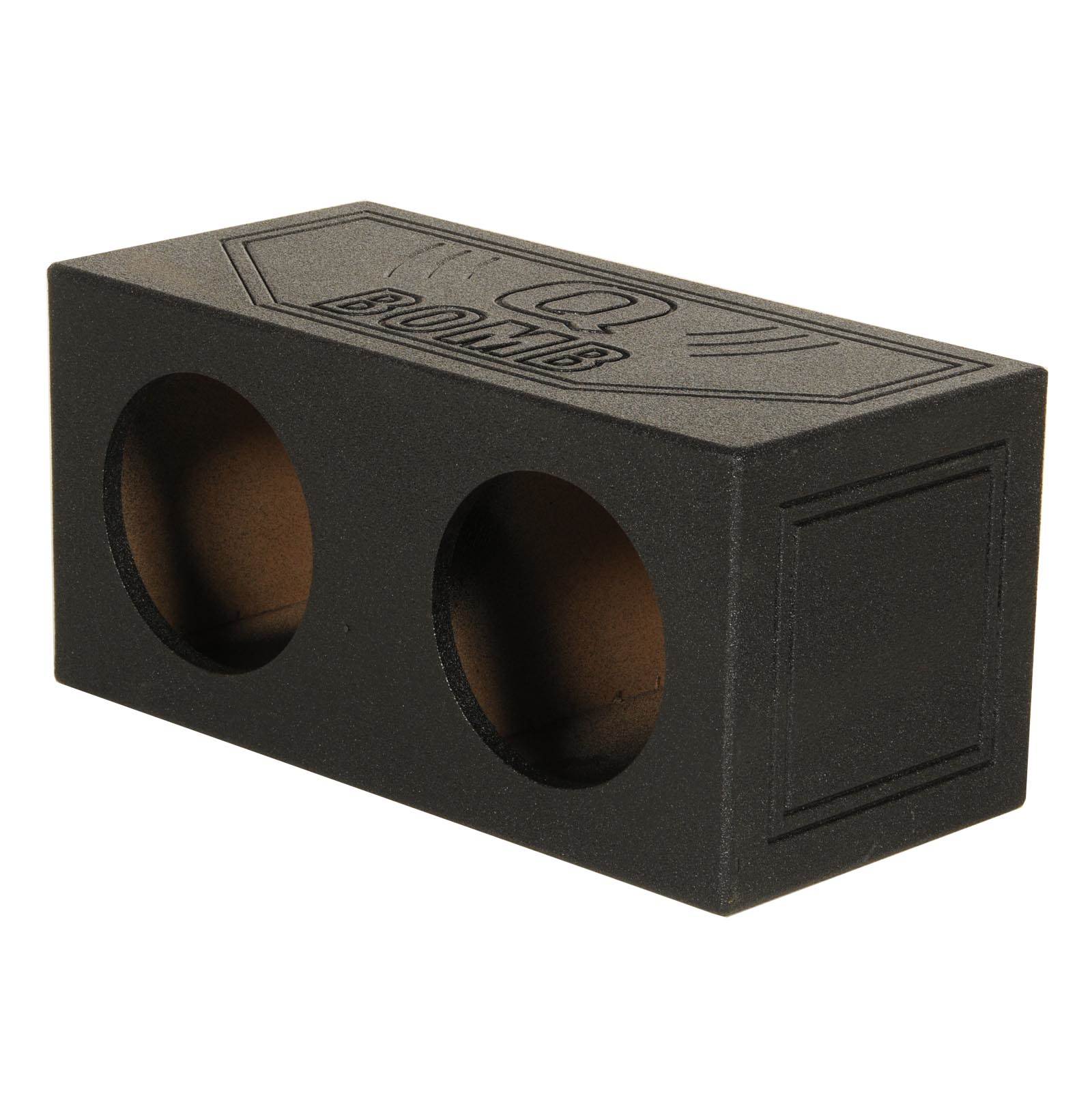 Q-POWER QBOMB 10" Dual Sealed Car Subwoofer Sub Box Enclosure (Open Box)
