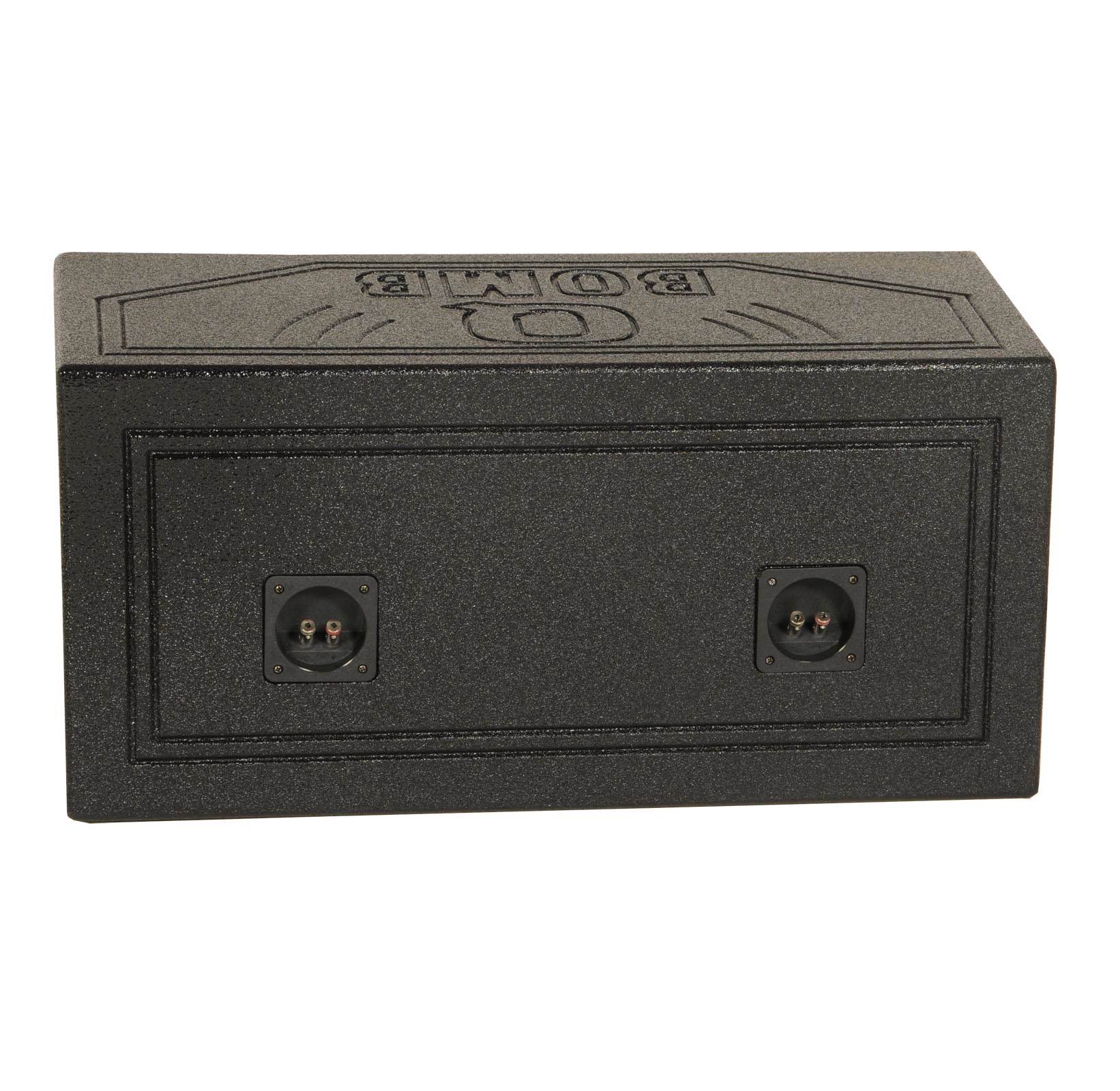 Q-POWER QBOMB 10" Dual Sealed Car Subwoofer Sub Box Enclosure (Open Box)