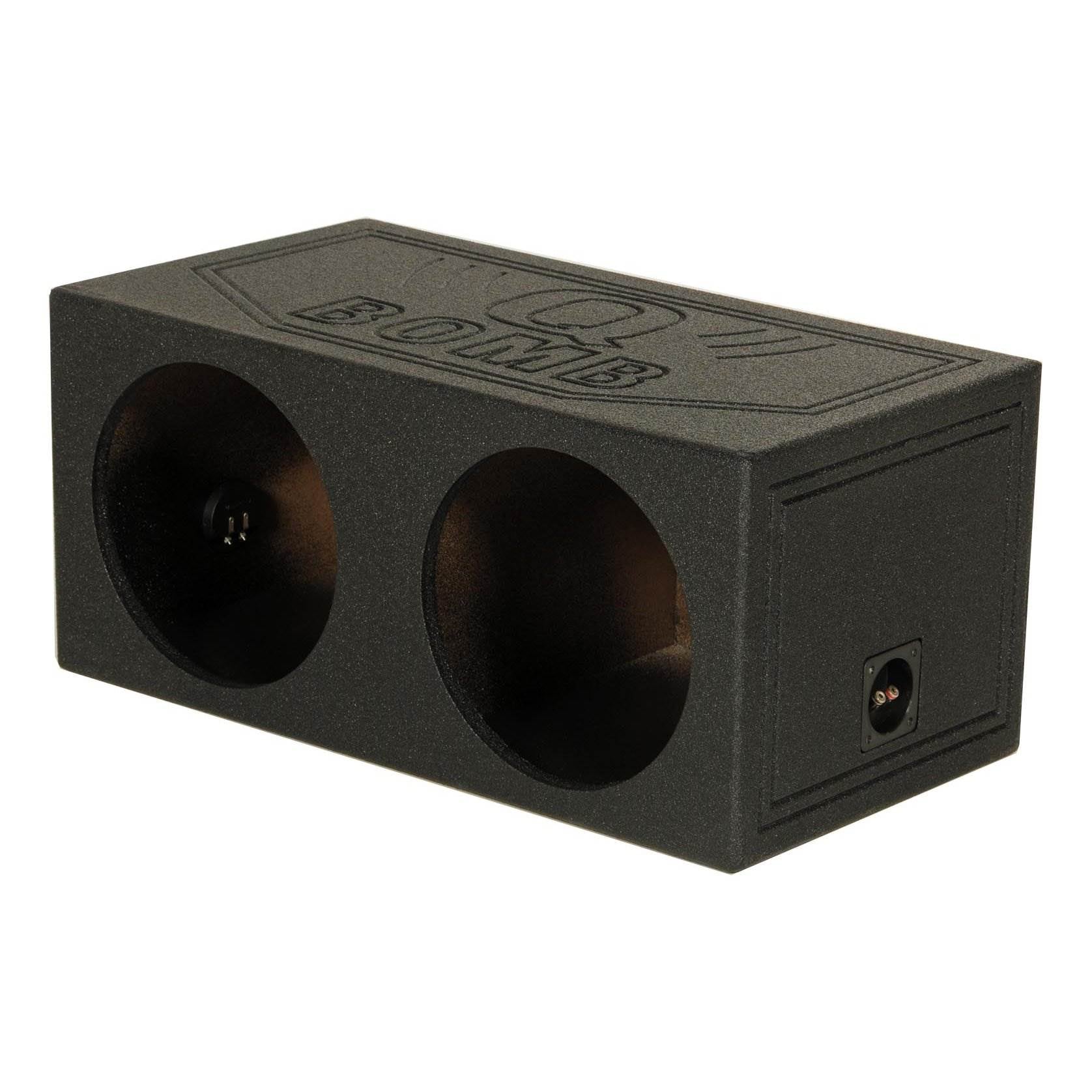 Q-Power QBomb 15 Inch Dual Sealed Car Subwoofer Sub Box Enclosure (Used)