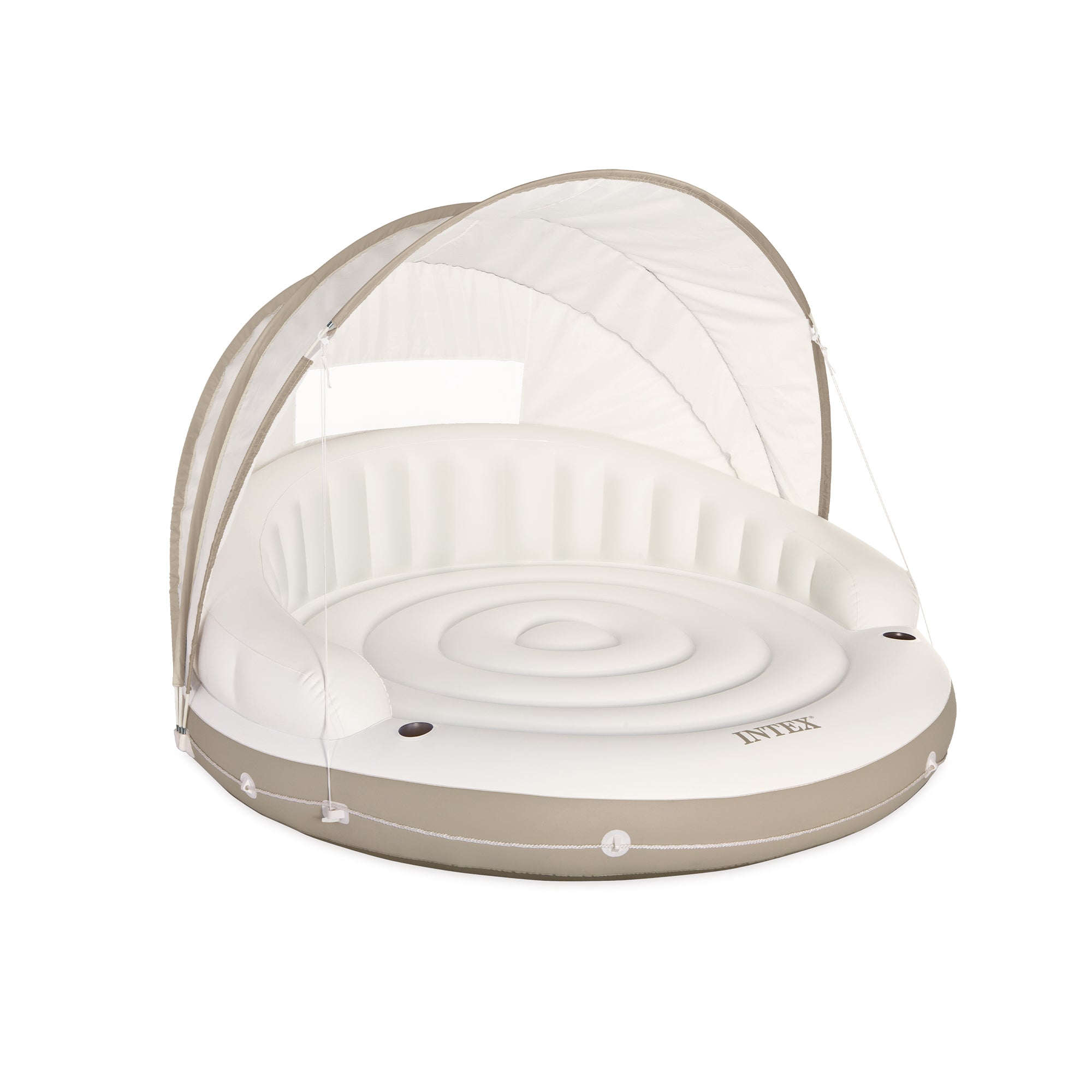 Intex Inflatable Canopy Island Float Lounge, 78.5" x 59" (Refurbished)