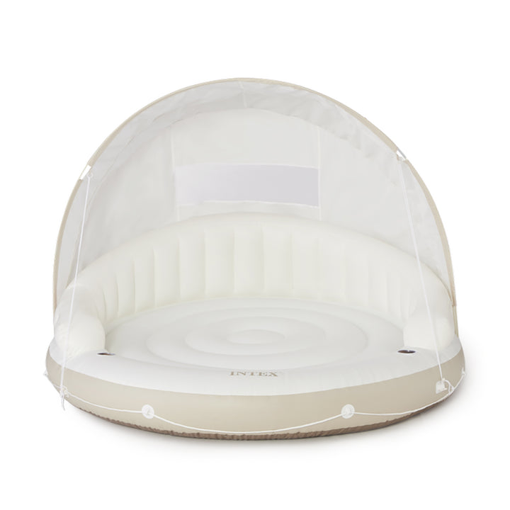 Intex Inflatable Canopy Island Float Lounge, 78.5" x 59" - VMInnovations