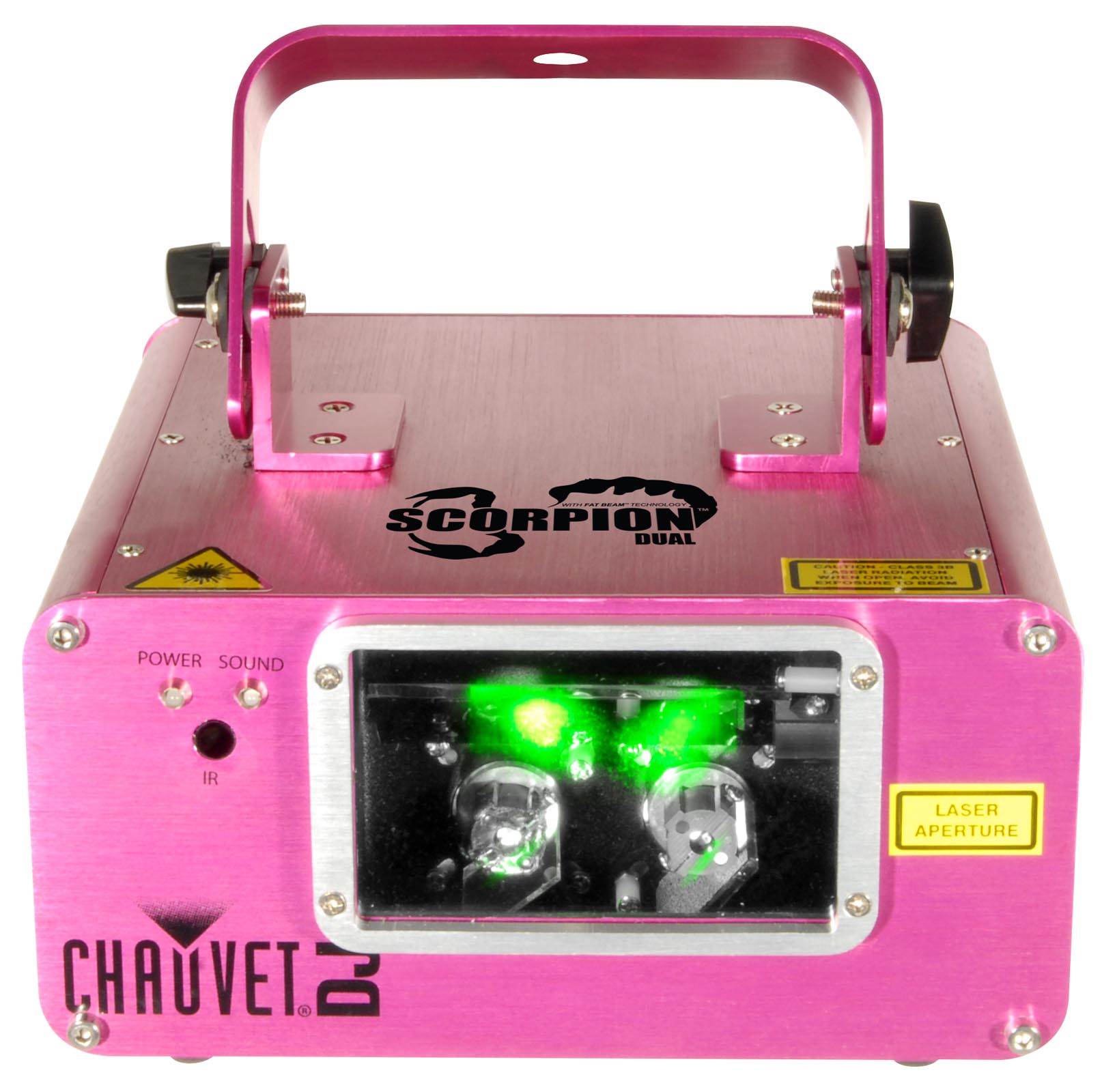 CHAUVET DJ Scorpion Dual Fat Beam Aerial Light Effect Laser w/ H700 Fog Machine
