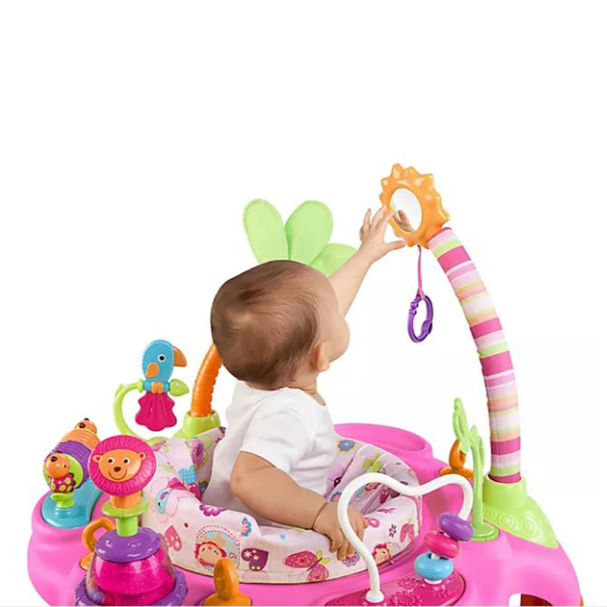 Bright Starts Sweet Safari Bounce 12 Activity Baby Toy Center Bouncer Chair - VMInnovations