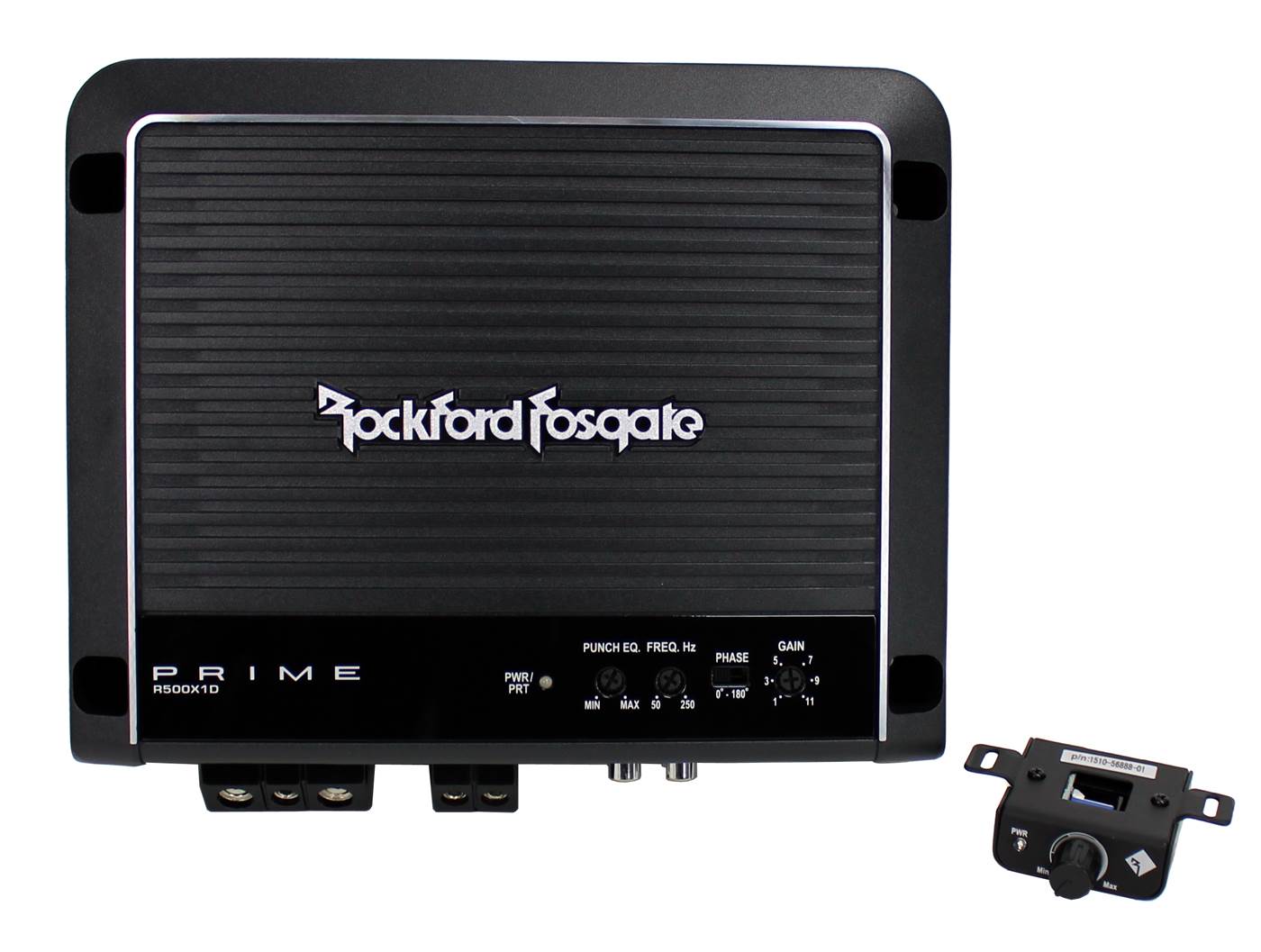 New Rockford Fosgate R500X1D 500W Mono D Car Amplifier Audio Amp + Remote + Cap