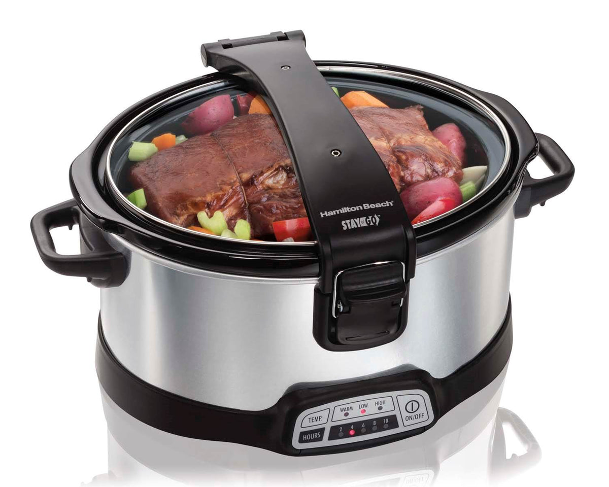Hamilton Beach 33467 Digital Programmable Stay or Go Slow Cooker, 6-Quart Oval