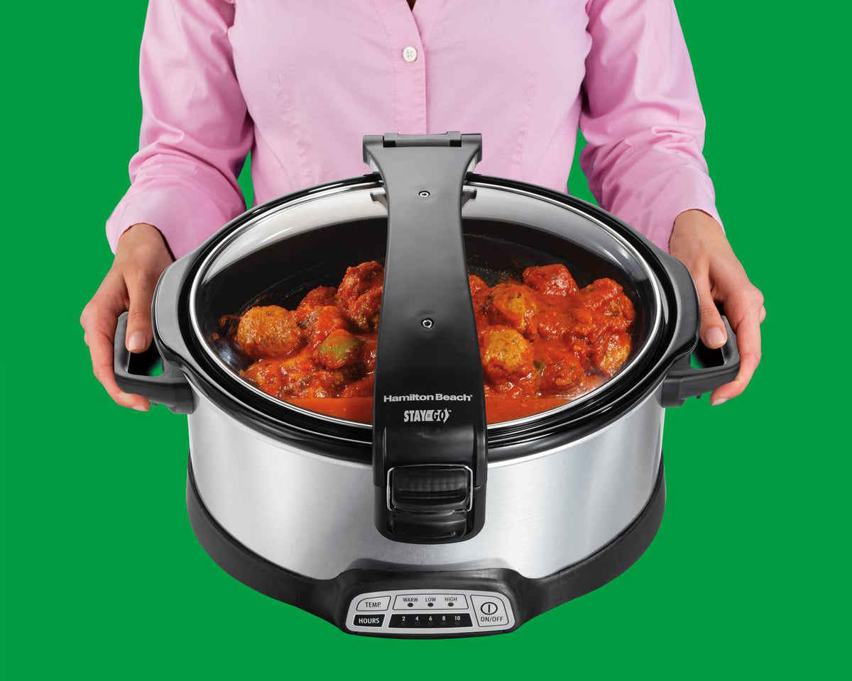 Hamilton Beach 33467 Digital Programmable Stay or Go Slow Cooker, 6-Quart Oval