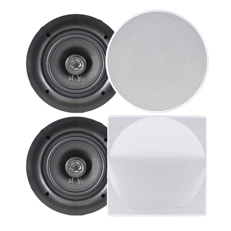 4) Pyle PDIC66 6.5" 200W 2 Way Dual In-Wall/Ceiling Home Audio Speakers Stereo