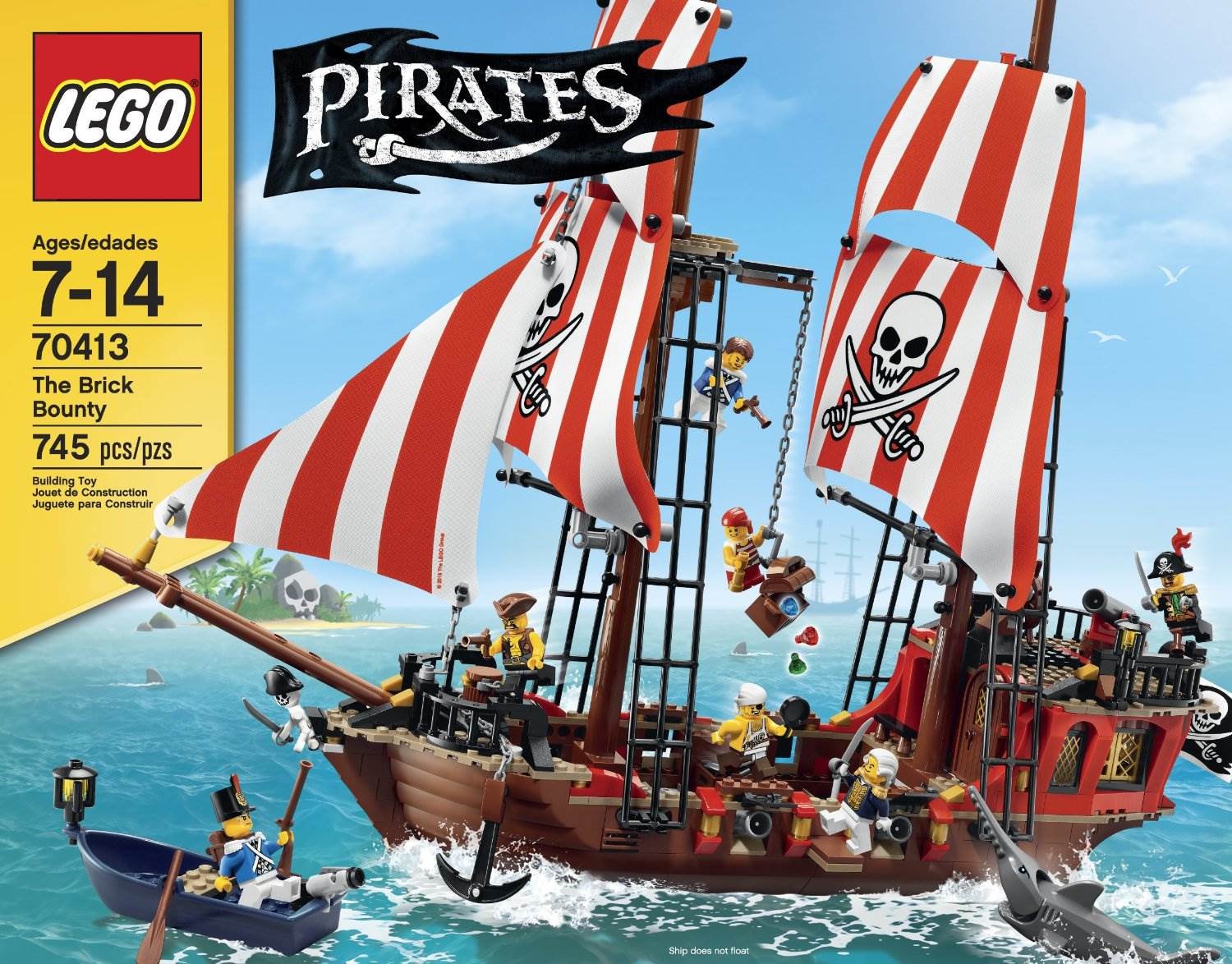 LEGO® Pirates The Brick Bounty Kids Building Playset - 745 Piece | 70413