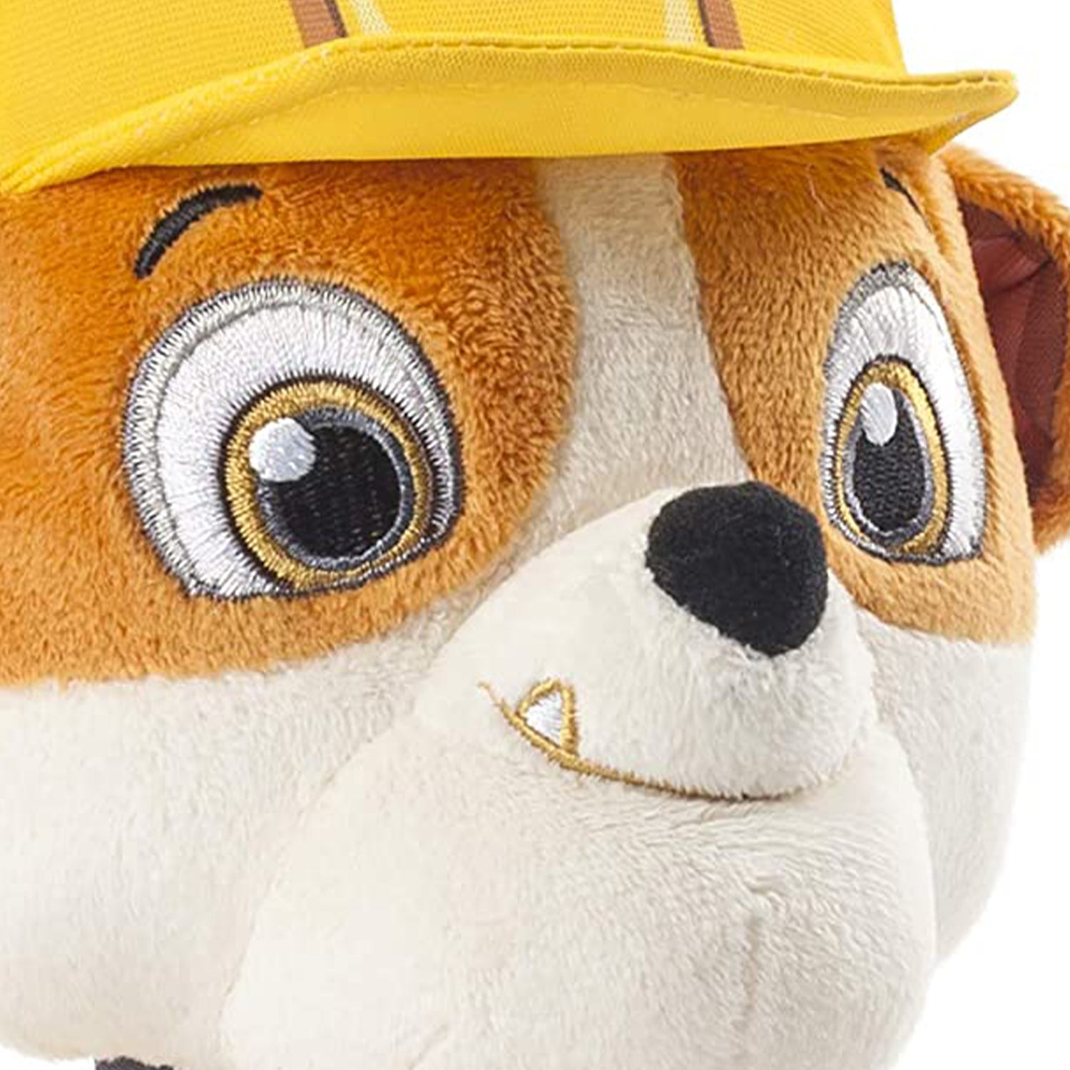 Paw Patrol Snuggle Up Rubble Soft Pup Stuffed Plush with 9 Sounds and Phrases