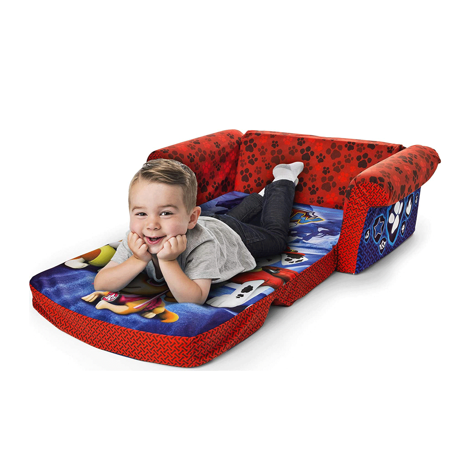 Marshmallow Furniture Paw Patrol Comfy 2-in-1 Flip Open Couch Bed Kid Furniture (Refurbished)