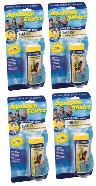 200) New AQUACHEK Select Refill Swimming Pool Spa 7 Test Strips pH/Chlorine