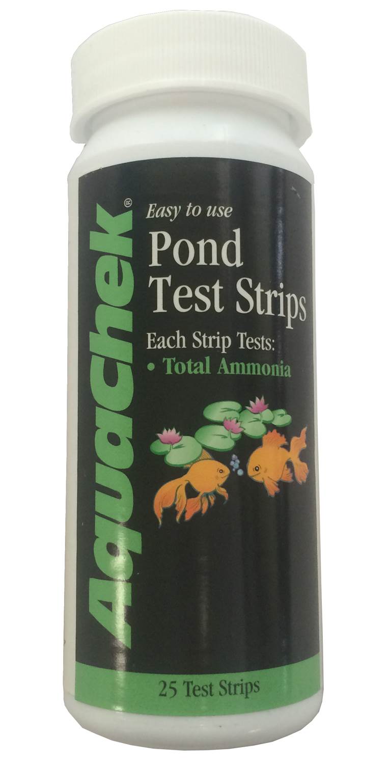 AquaChek 571850 Lake Pond Aquarium Tank Easy Total Ammonia Test Kit - 50 Strips