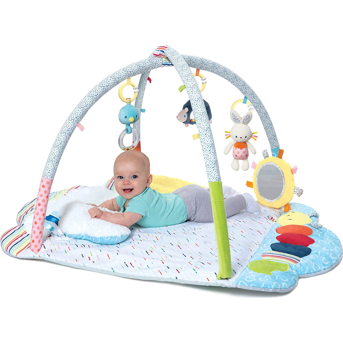 GUND Baby Tinkle Crinkle and Friends Arch Activity Gym Sensory Plush Playmat - VMInnovations