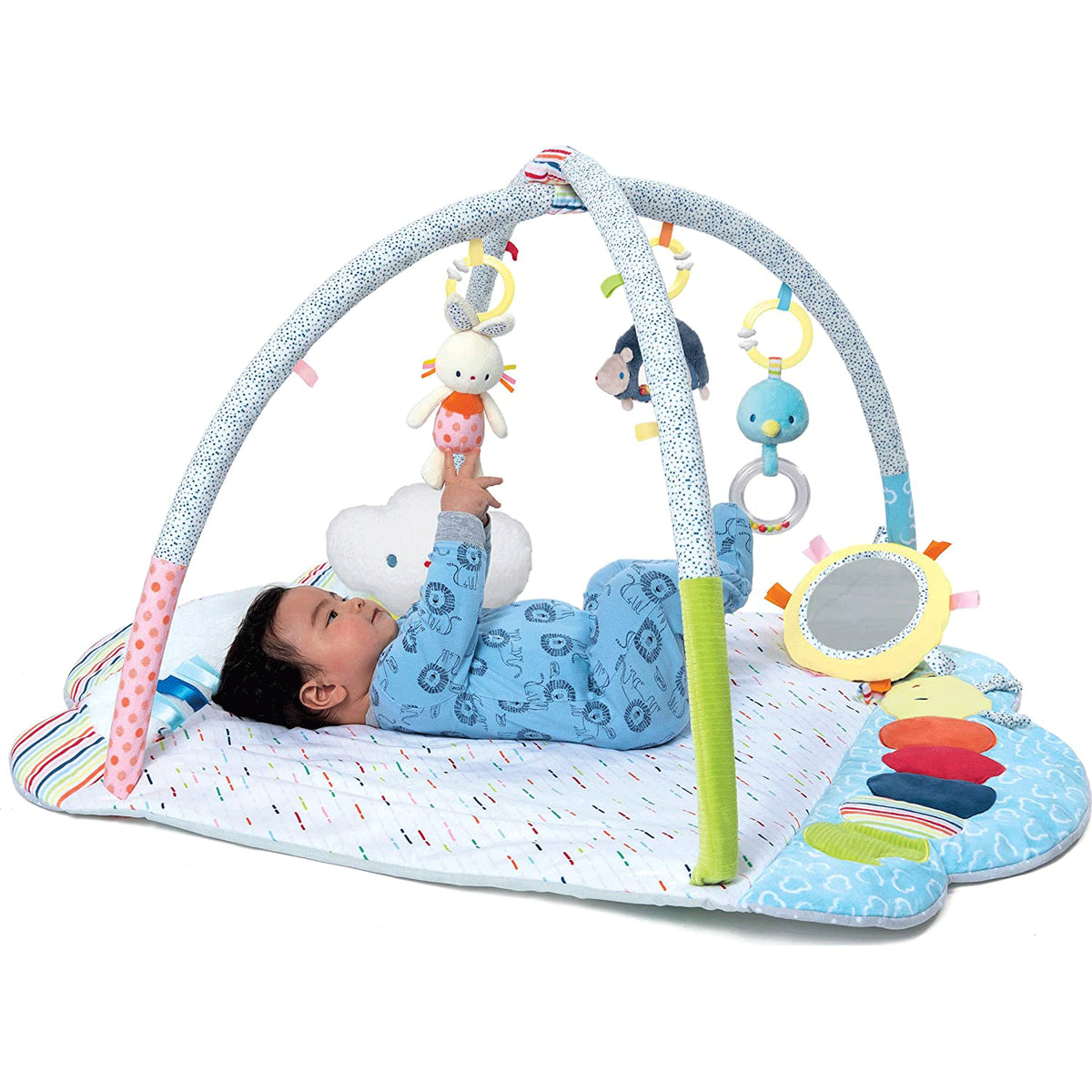 GUND Baby Tinkle Crinkle and Friends Arch Activity Gym Sensory Plush Playmat - VMInnovations