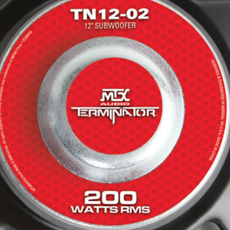 MTX TN12-02 12" 400 Watt Sub Woofer Car Audio Power Bass Subwoofer TN1202