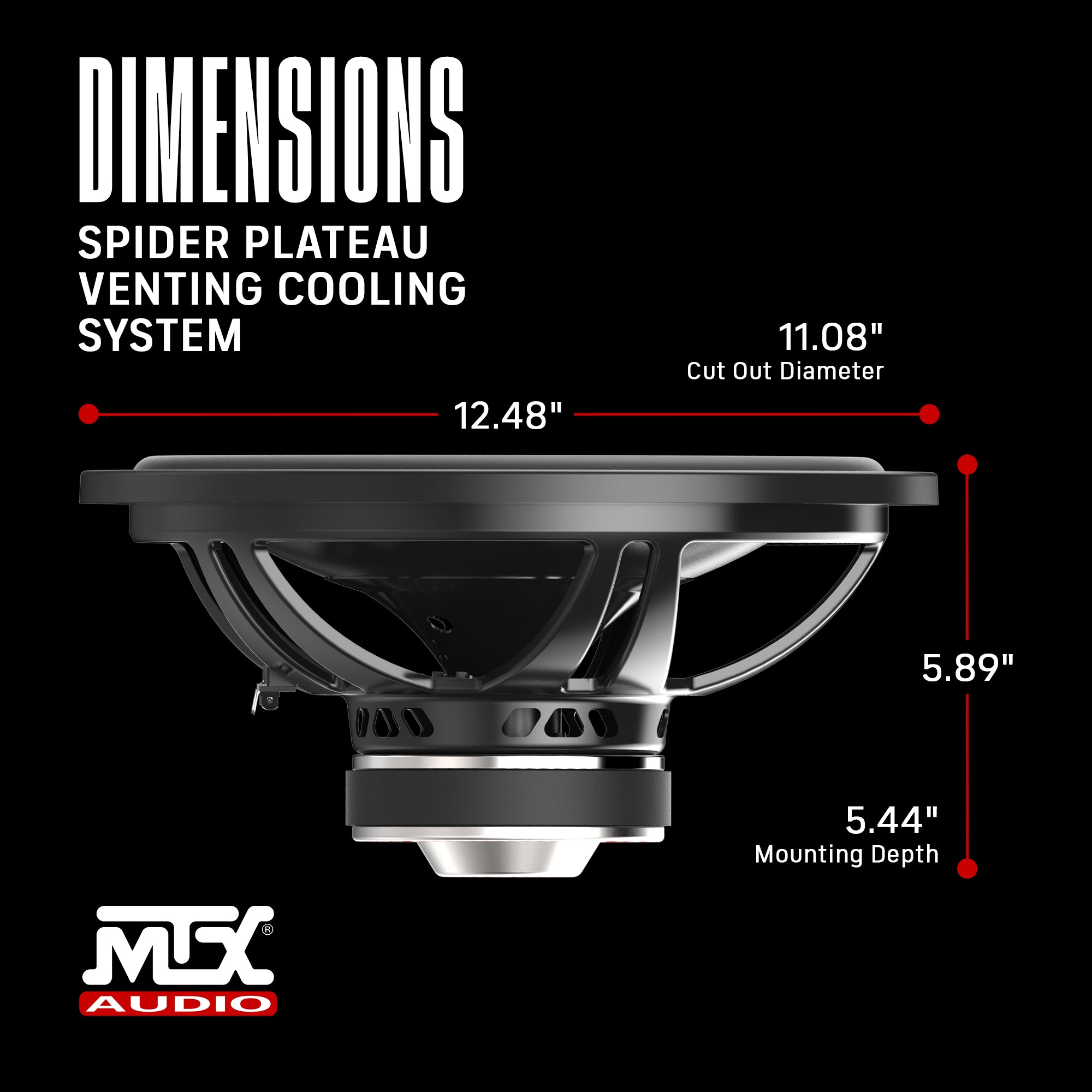 MTX TN12-04 12" 400 Watt Sub Woofer Car Audio Power Bass Subwoofer TN1204