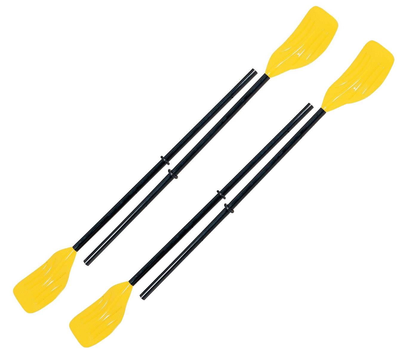 Bestway Lightweight 3-Piece Sectional Plastic 49" Rowing Oar 2-Pair Set | 62015B