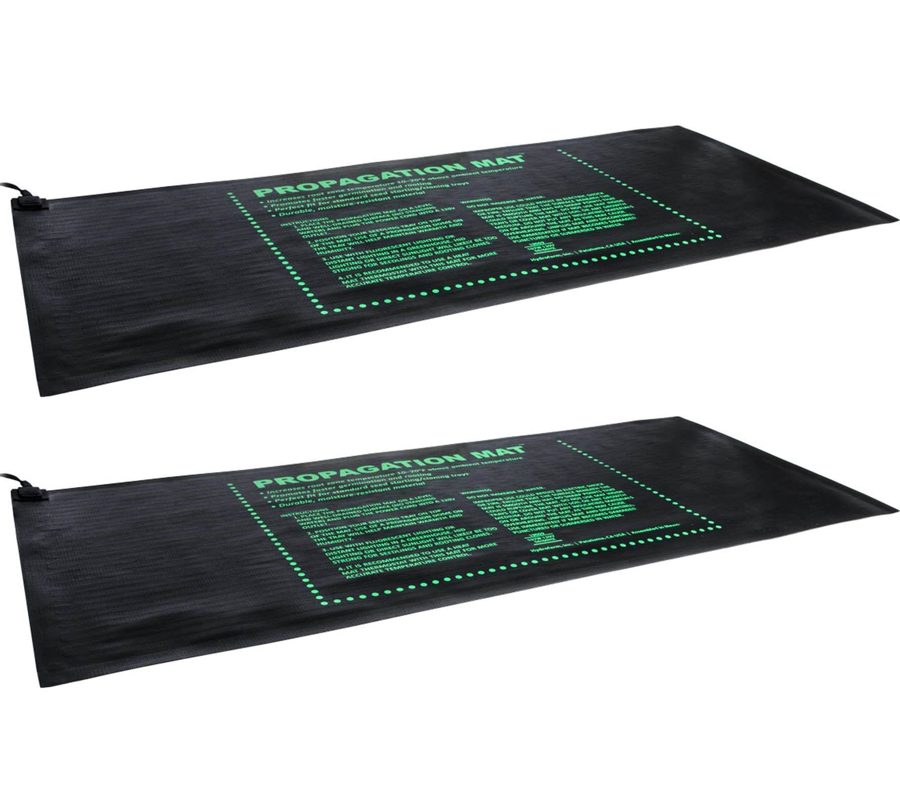 (2) Hydroponic 19009 107W Seed Start Seedling Propagation Heat Mats |48 x 20.75"